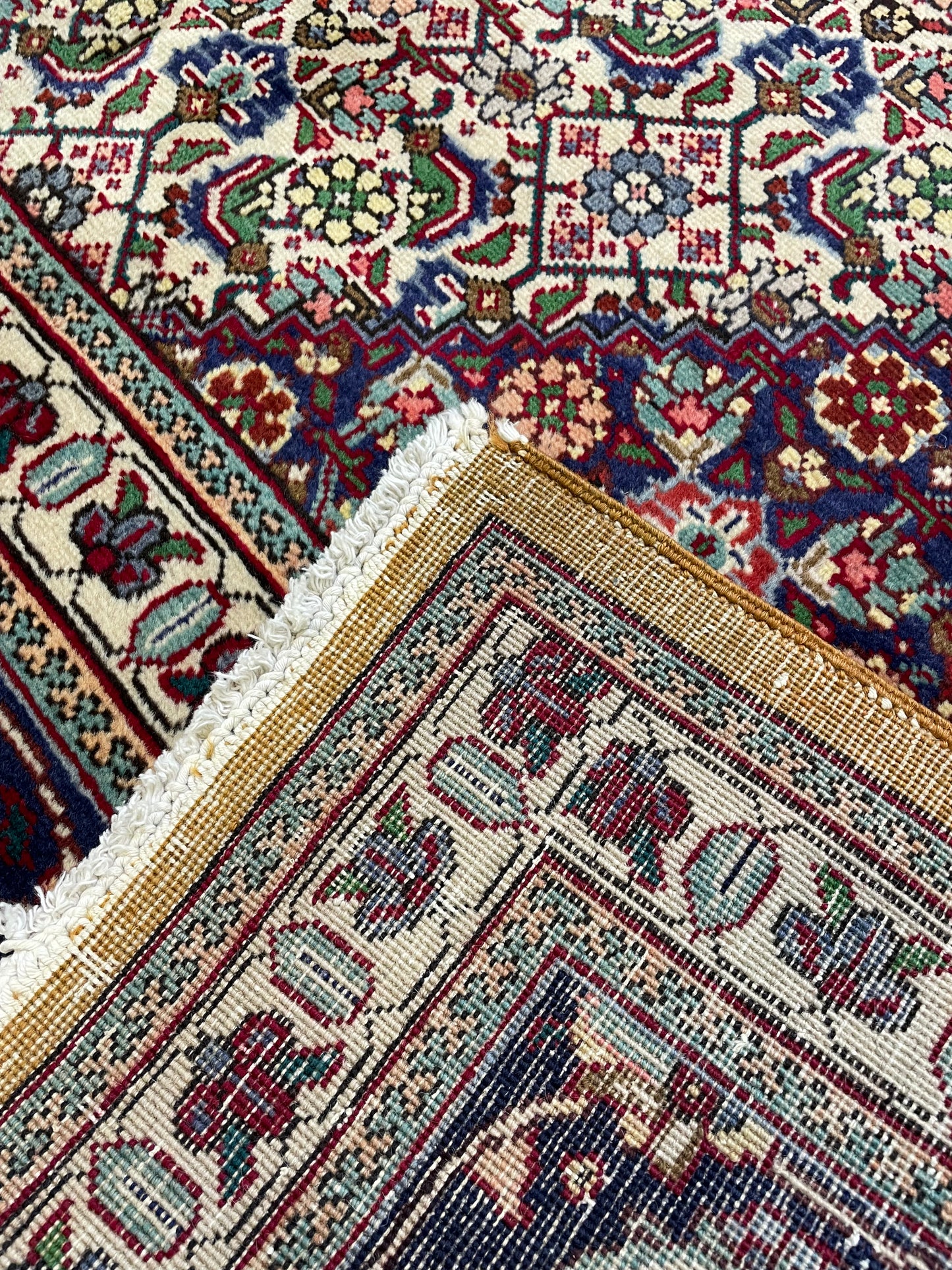 Hand-Knotted Wool Rug Tabriz Khoy 10' x 13'