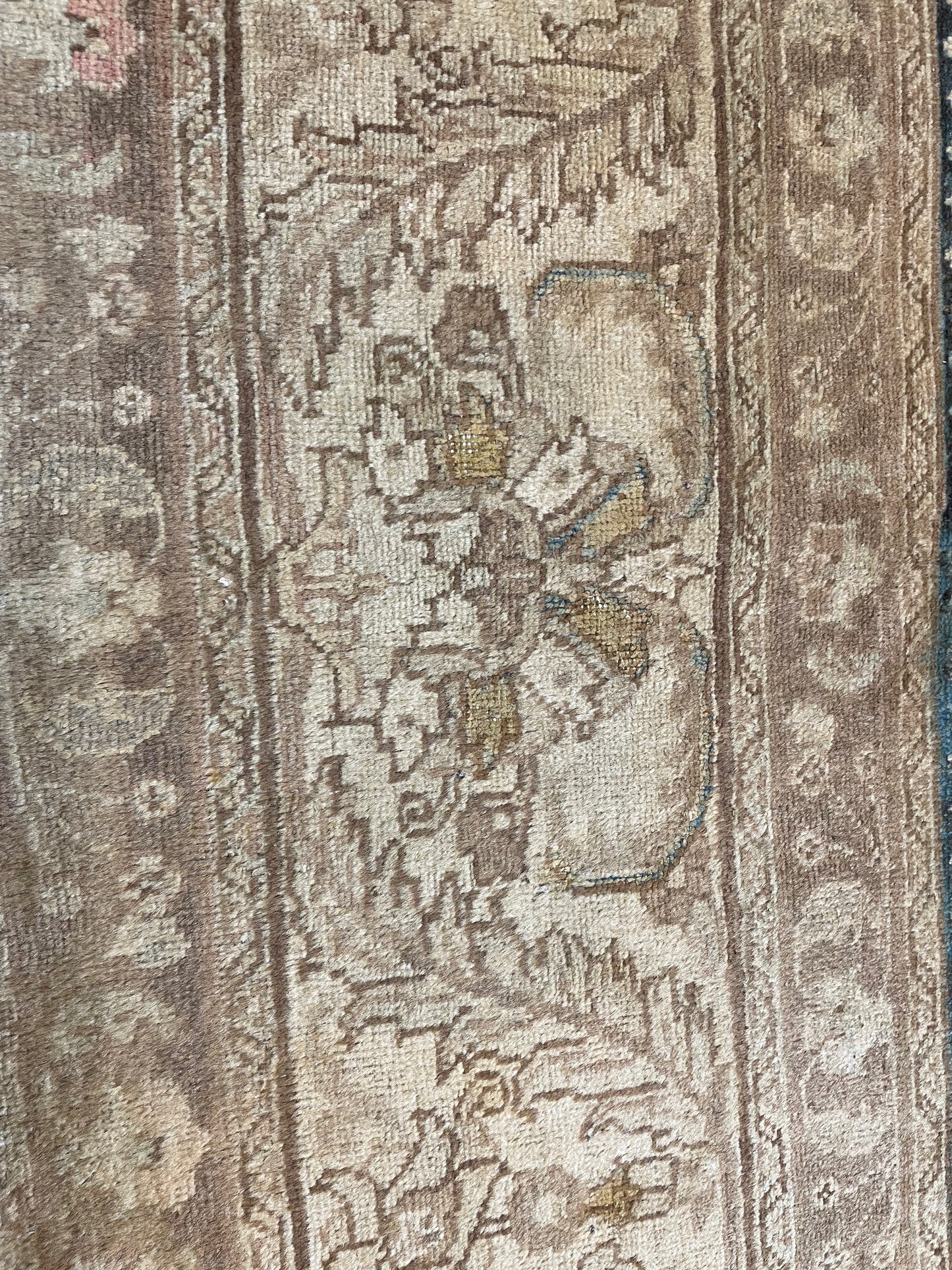 Hand-Knotted Wool Rug Tabriz Tea Washed 10'2" x 12'8"