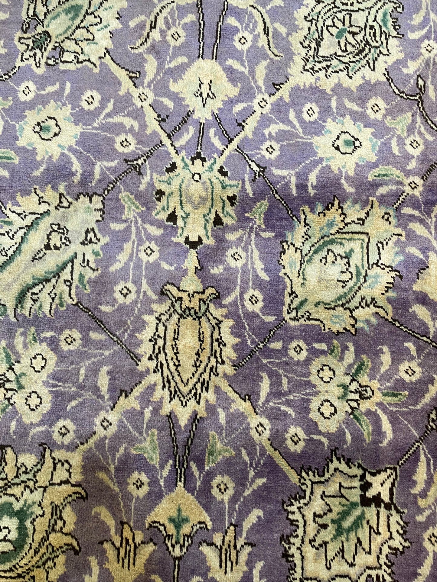 Hand-Knotted Wool Rug Tabriz 9'8" x 13'2"