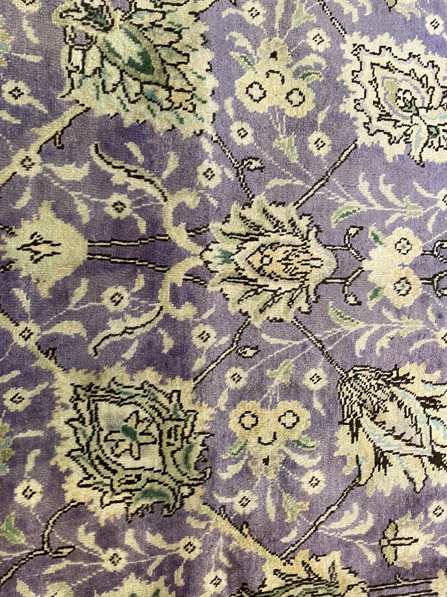 Hand-Knotted Wool Rug Tabriz 9'8" x 13'2"