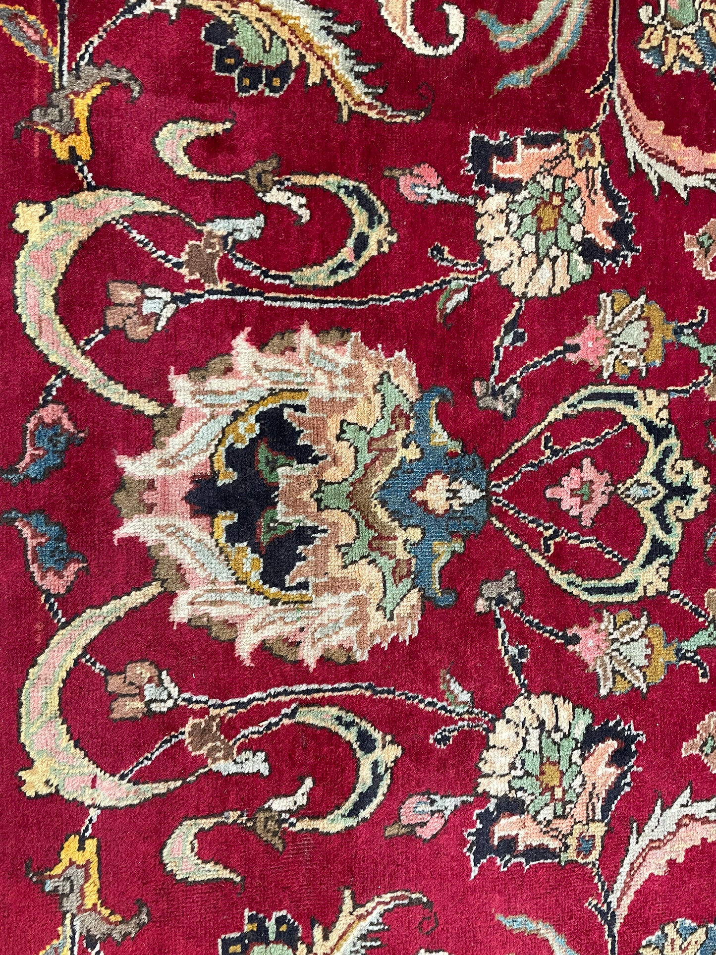 Hand-Knotted Wool Rug Tabriz 9'10" x 13'7"
