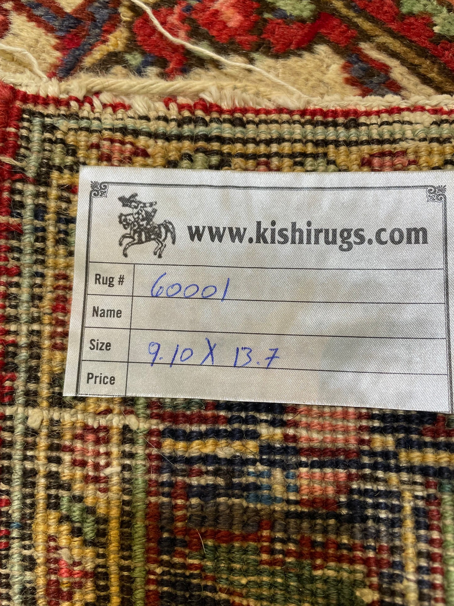 Hand-Knotted Wool Rug Tabriz 9'10" x 13'7"