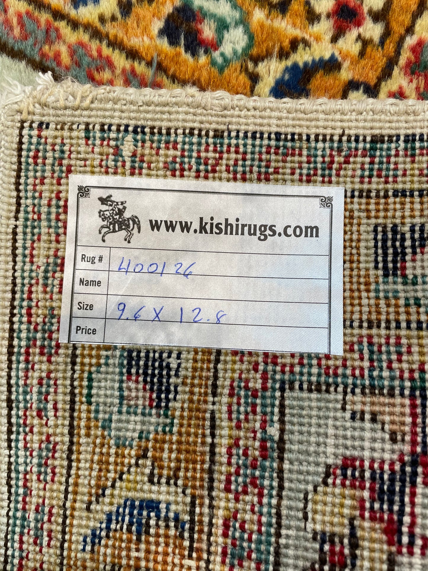Hand-Knotted Wool Rug Tabriz 9'6" x 12'8"
