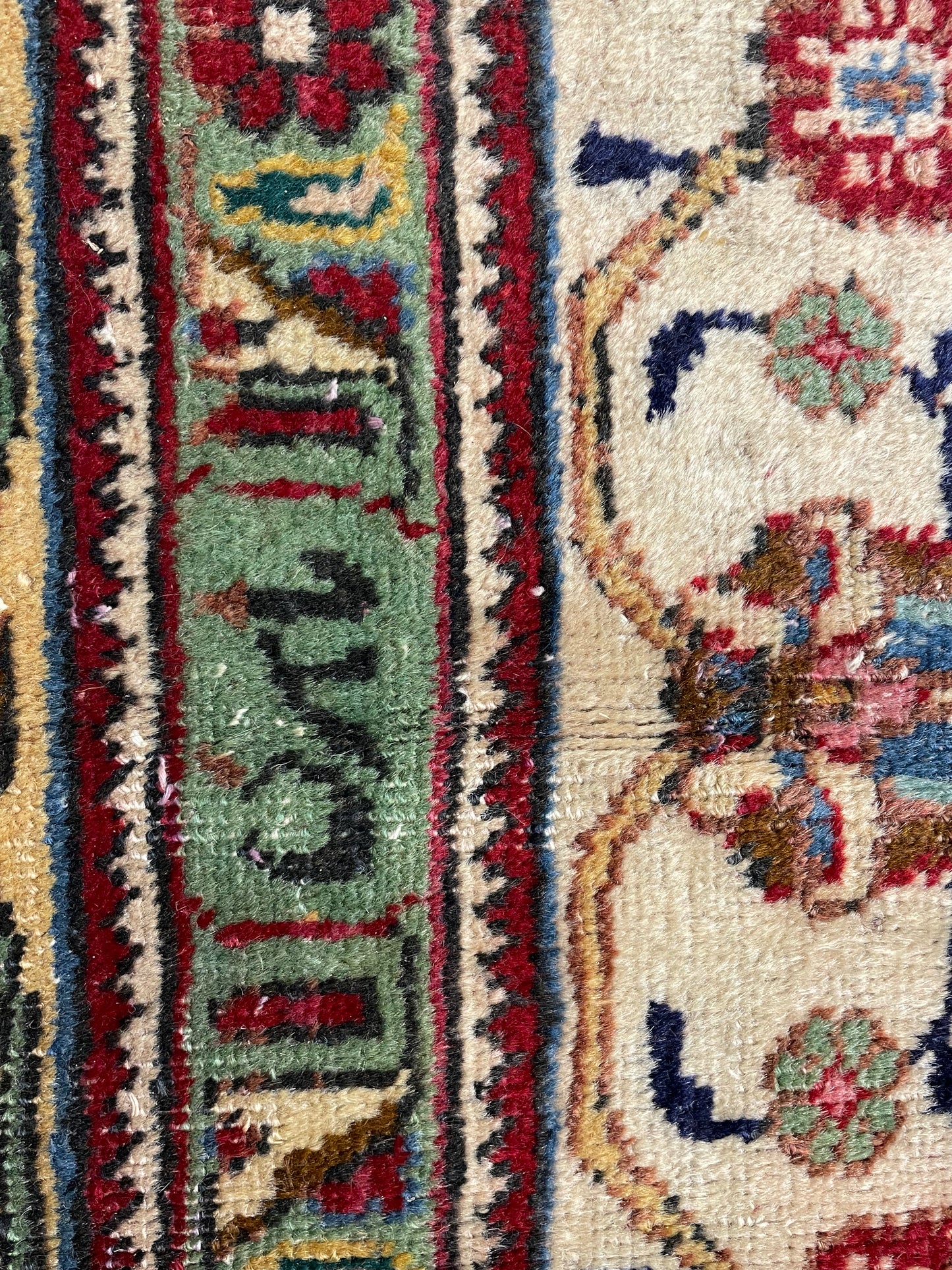 Hand-Knotted Wool Rug Tabriz Signed 10' x 13'