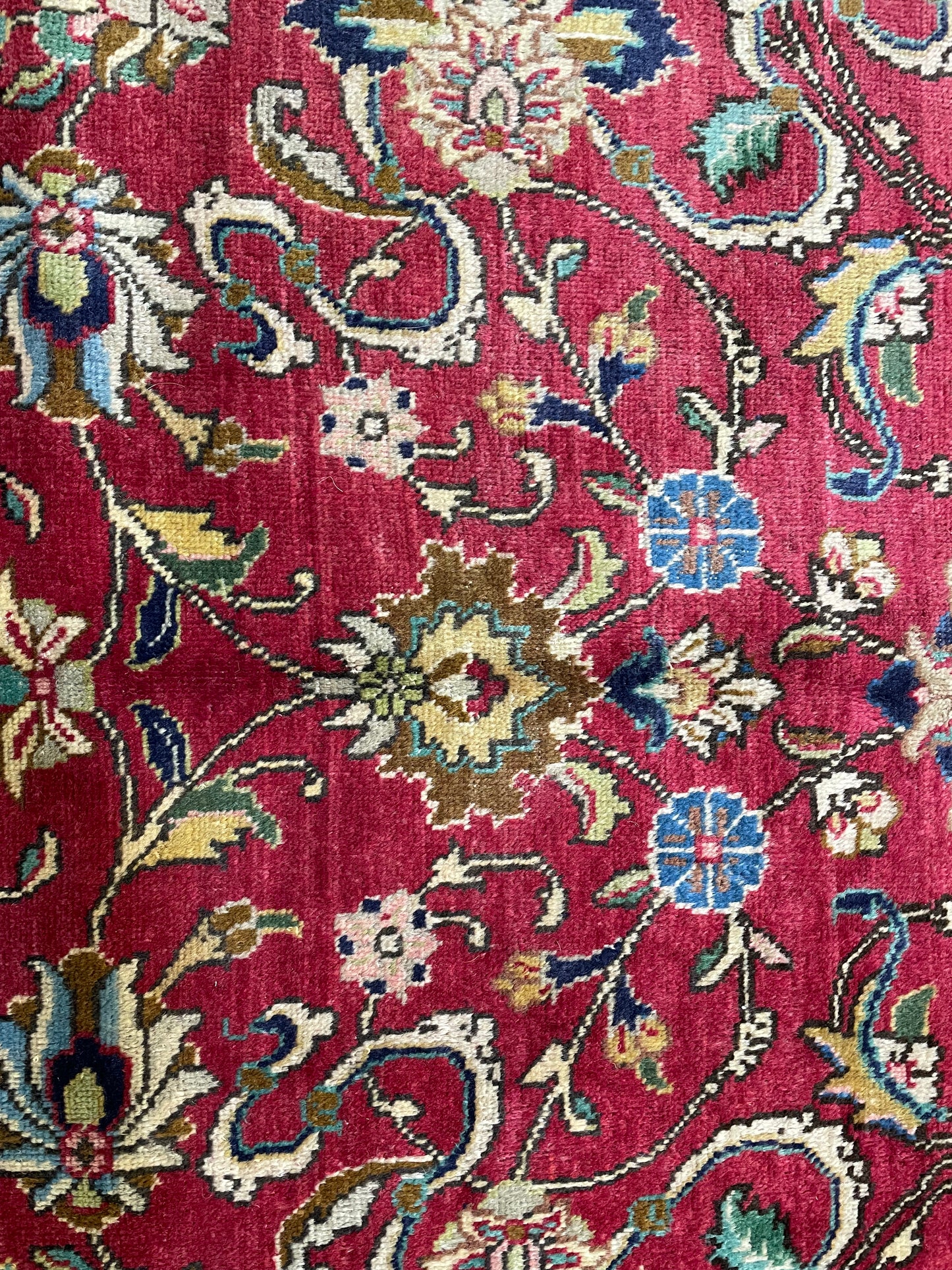 Hand-Knotted Wool Rug Tabriz 11'6" x 13'1"