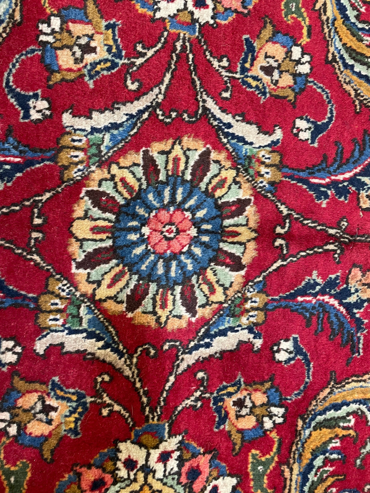 Hand-Knotted Wool Rug Tabriz 11'4" x 13'6"