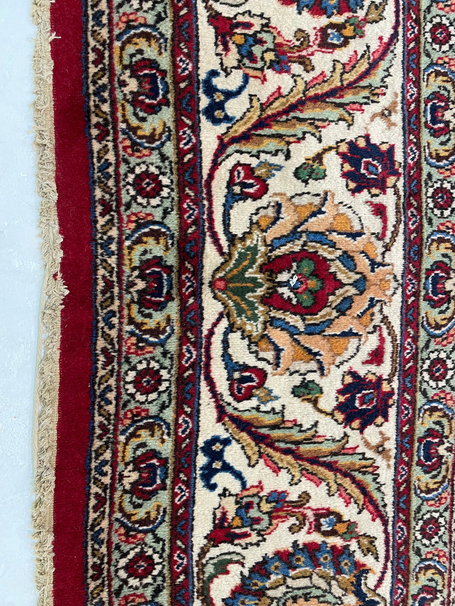 Hand-Knotted Wool Rug Tabriz 11'4" x 13'6"