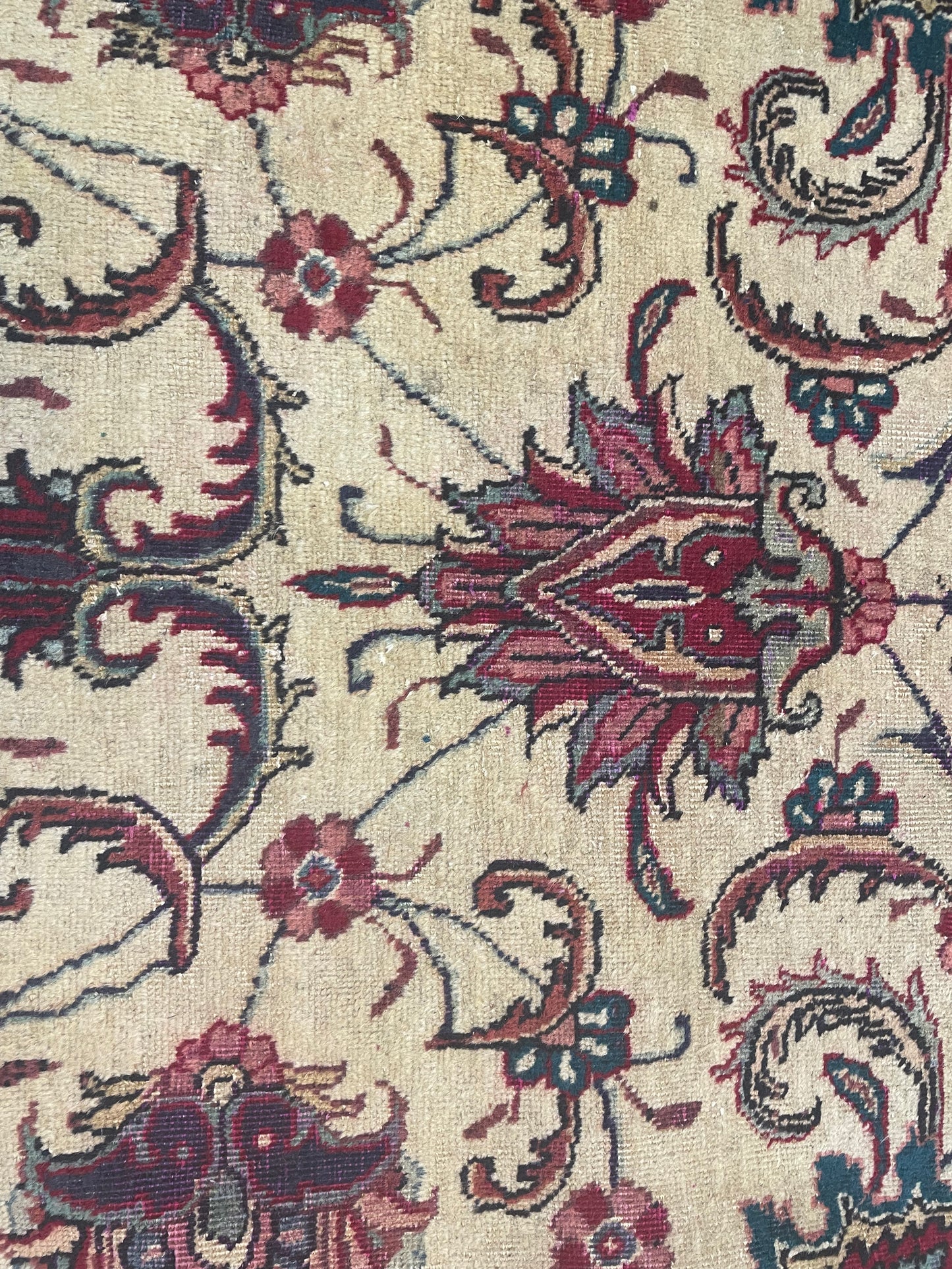 Hand-Knotted Wool Rug Tabriz 11' x 13'10"