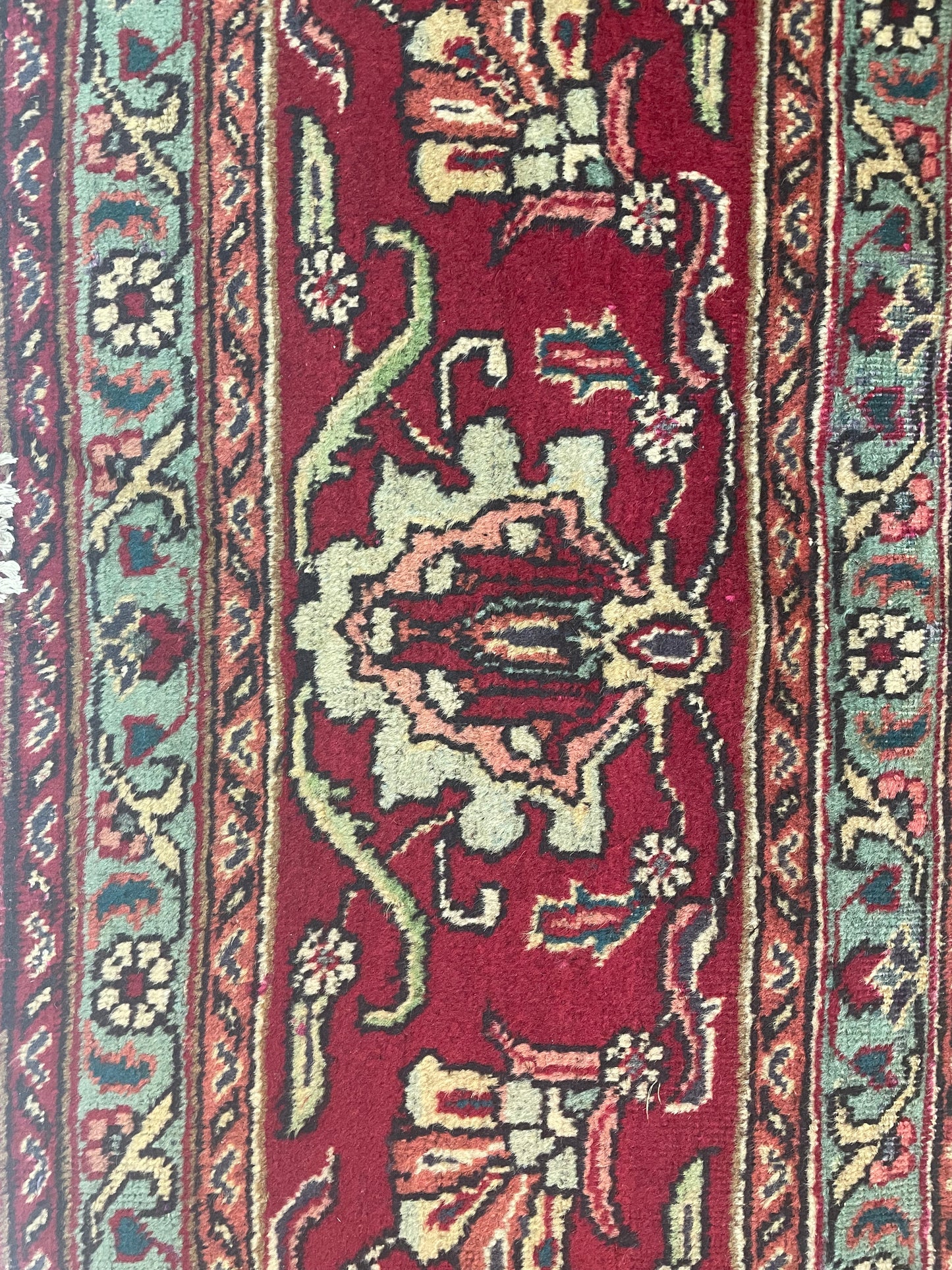 Hand-Knotted Wool Rug Tabriz 11' x 13'10"