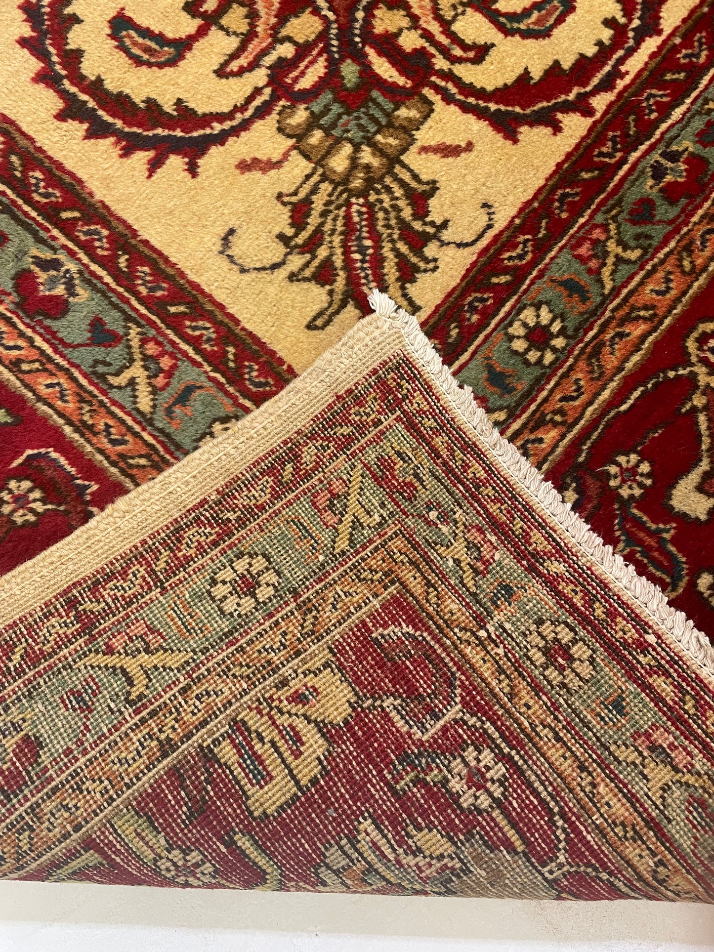 Hand-Knotted Wool Rug Tabriz 11' x 13'10"