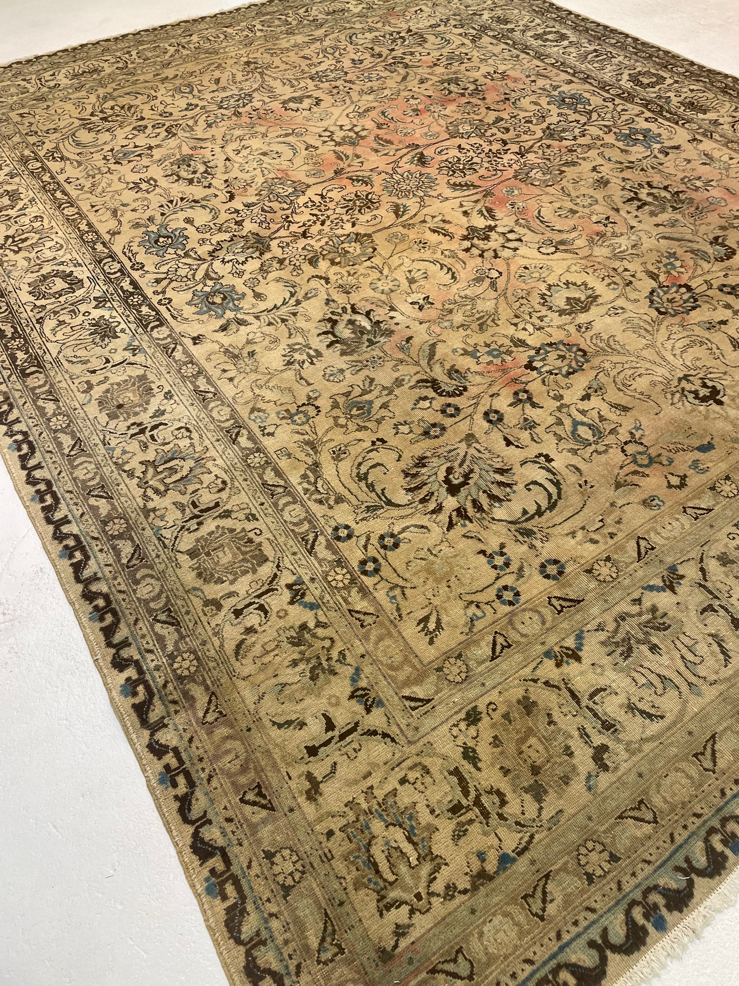 Hand-Knotted Wool Rug Tabriz 10'3" x 13'4"
