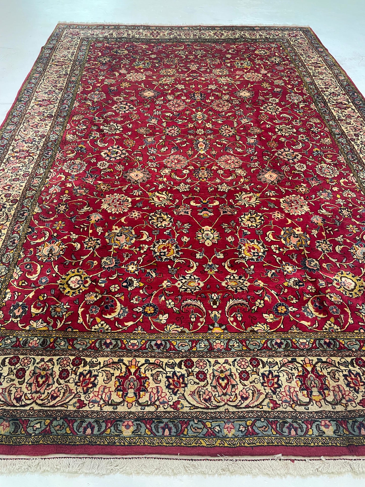 Hand-Knotted Wool Rug Sarouk 8'2" x 12'2"