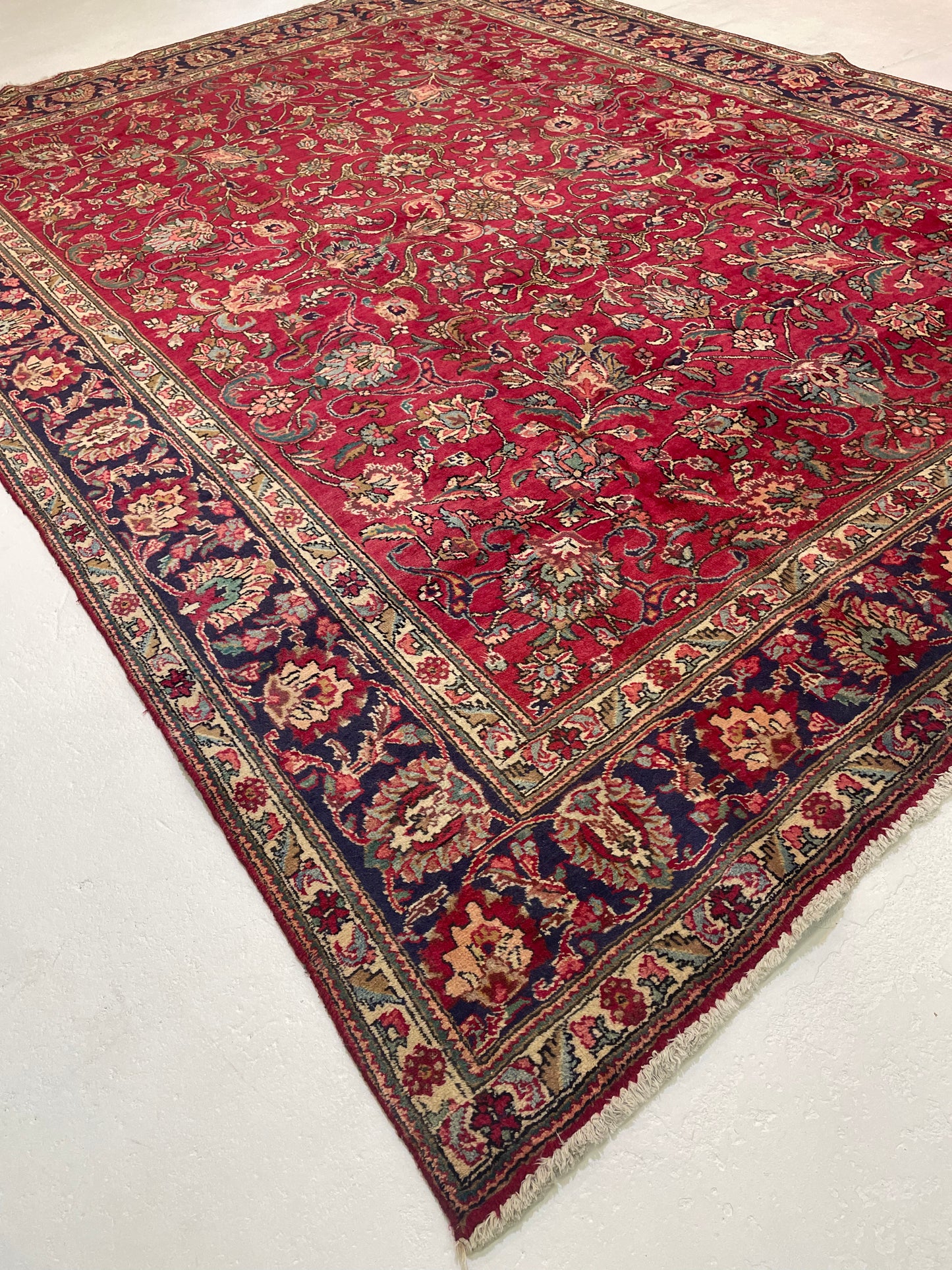 Hand-Knotted Wool Rug Tabriz 10' x 12'