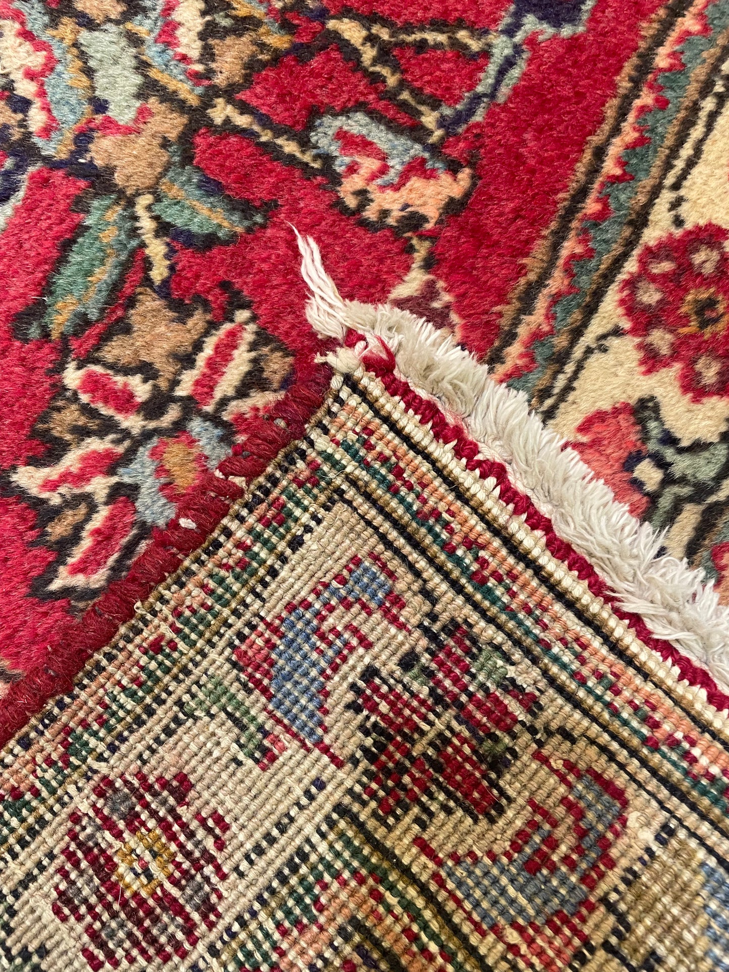 Hand-Knotted Wool Rug Tabriz 10' x 12'