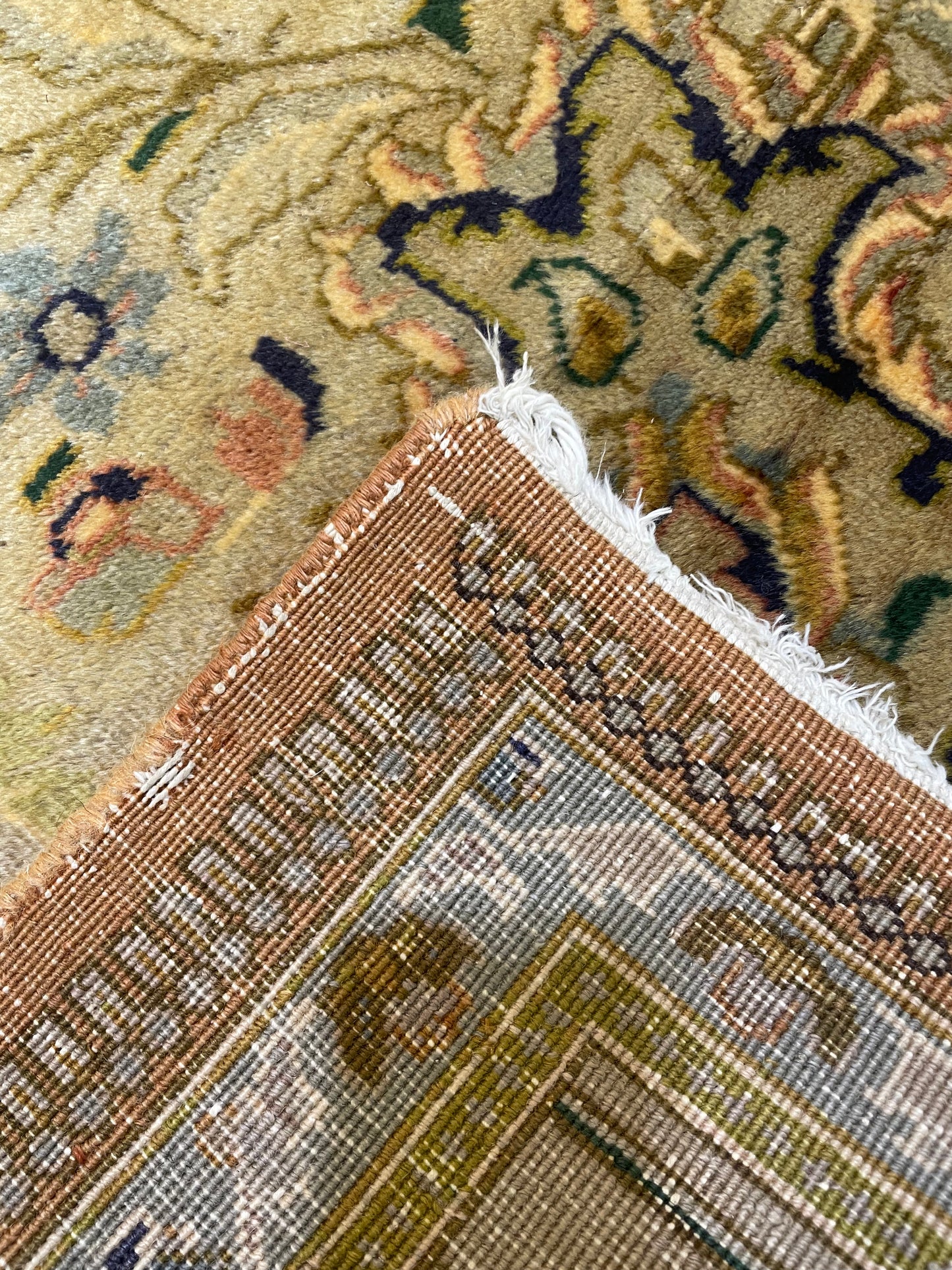 Hand-Knotted Wool Rug Tabriz Tabatabaei 10'2" x 12'4"