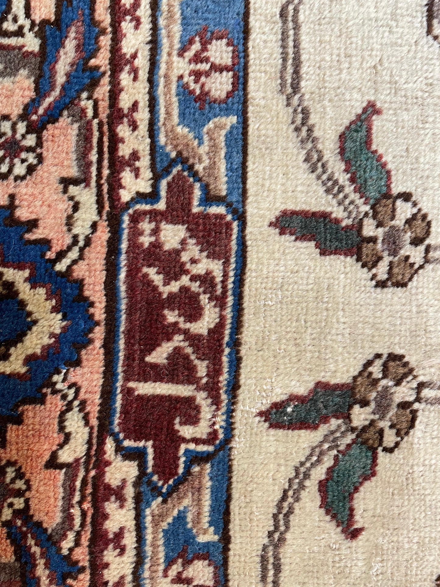 Hand-Knotted Wool Rug Tabriz Signed 9'10" x 13'6"
