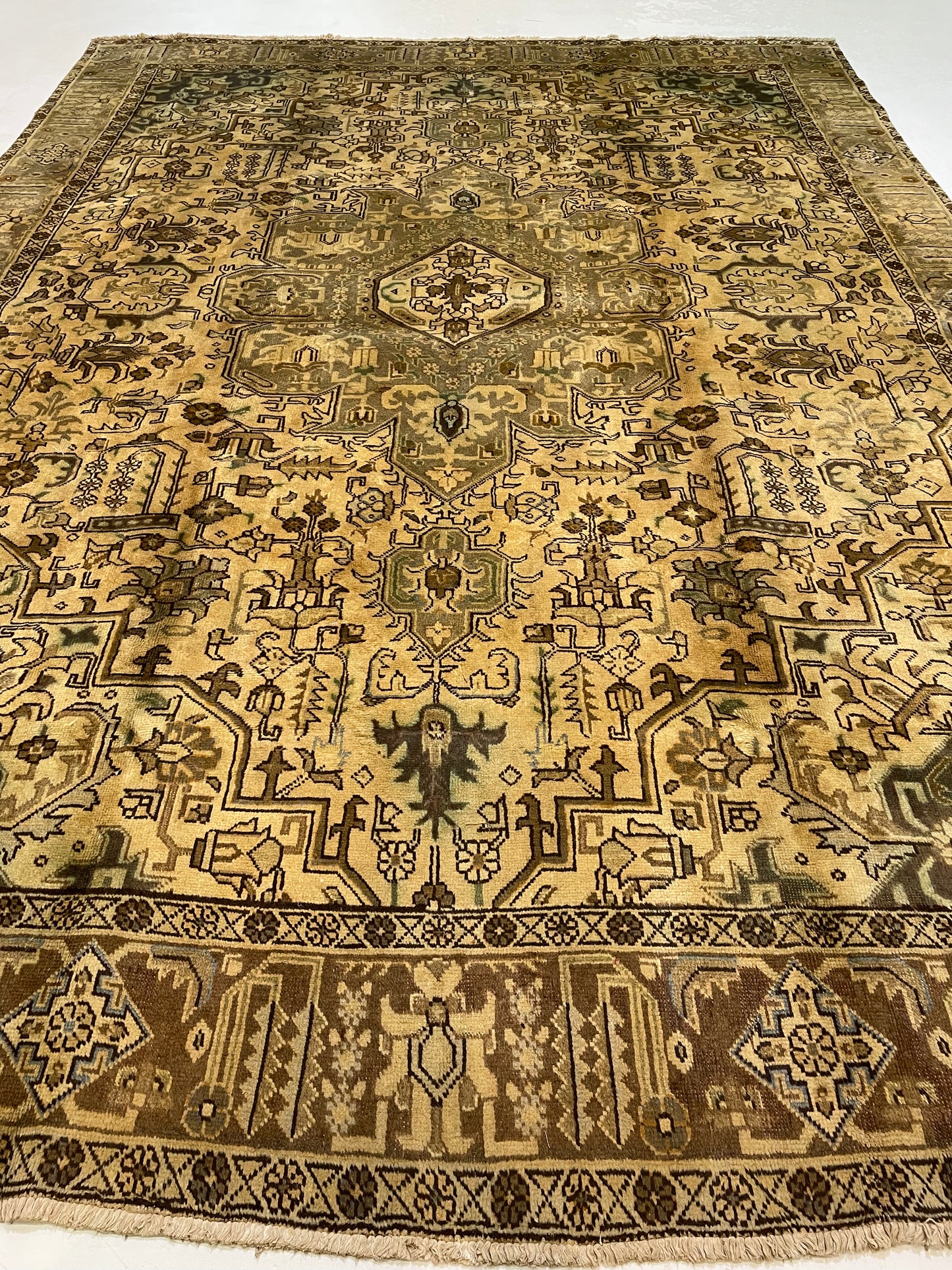 Hand-Knotted Wool Rug Tabriz Khoy 9'2" x 12'8"