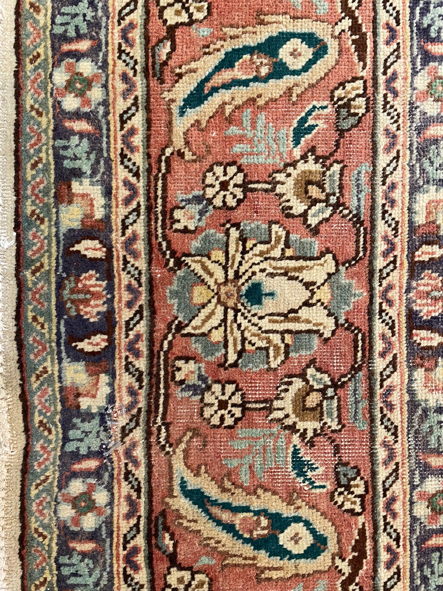 Hand-Knotted Wool Rug Tabriz 9'9" x 13'2"