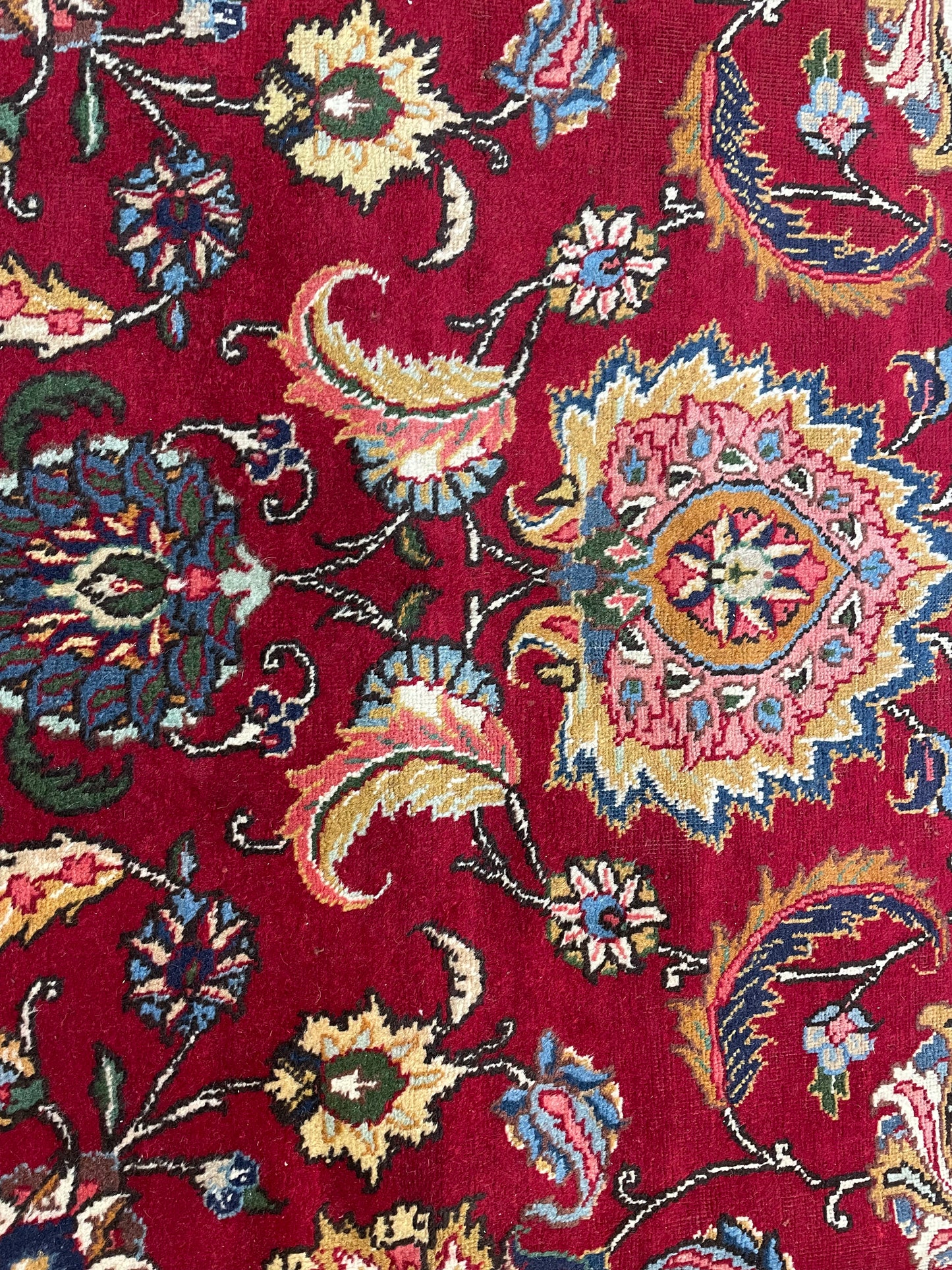 Hand-Knotted Wool Rug Tabriz 9'10" x 13'7"