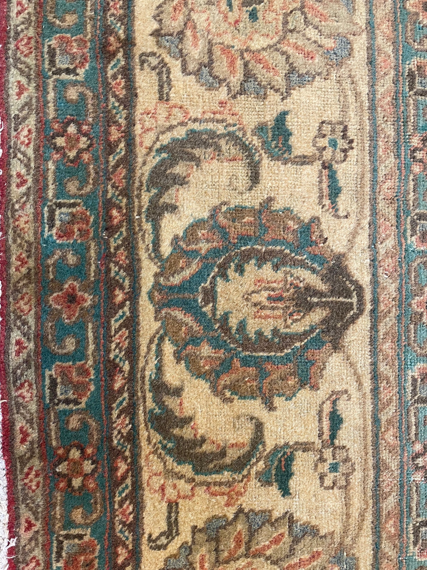 Hand-Knotted Wool Rug Tabriz 9'11" x 13'1"