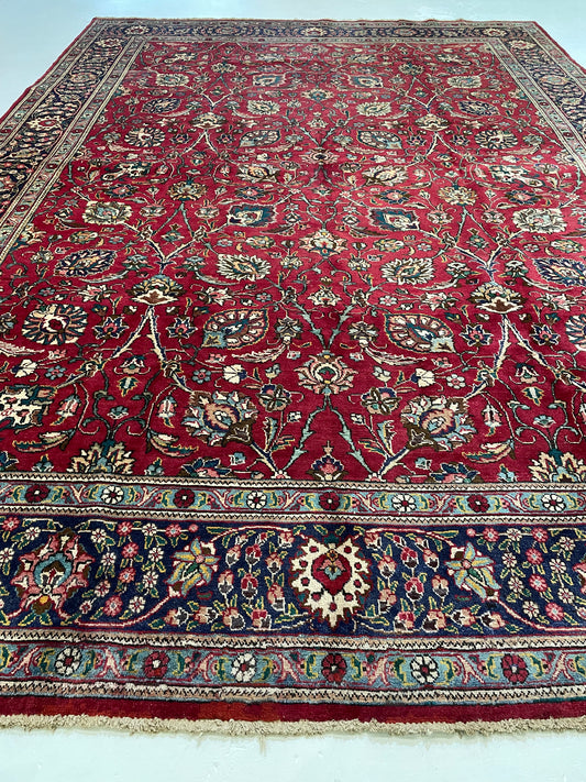 Hand-Knotted Wool Rug Tabriz 11'8" x 15'10"