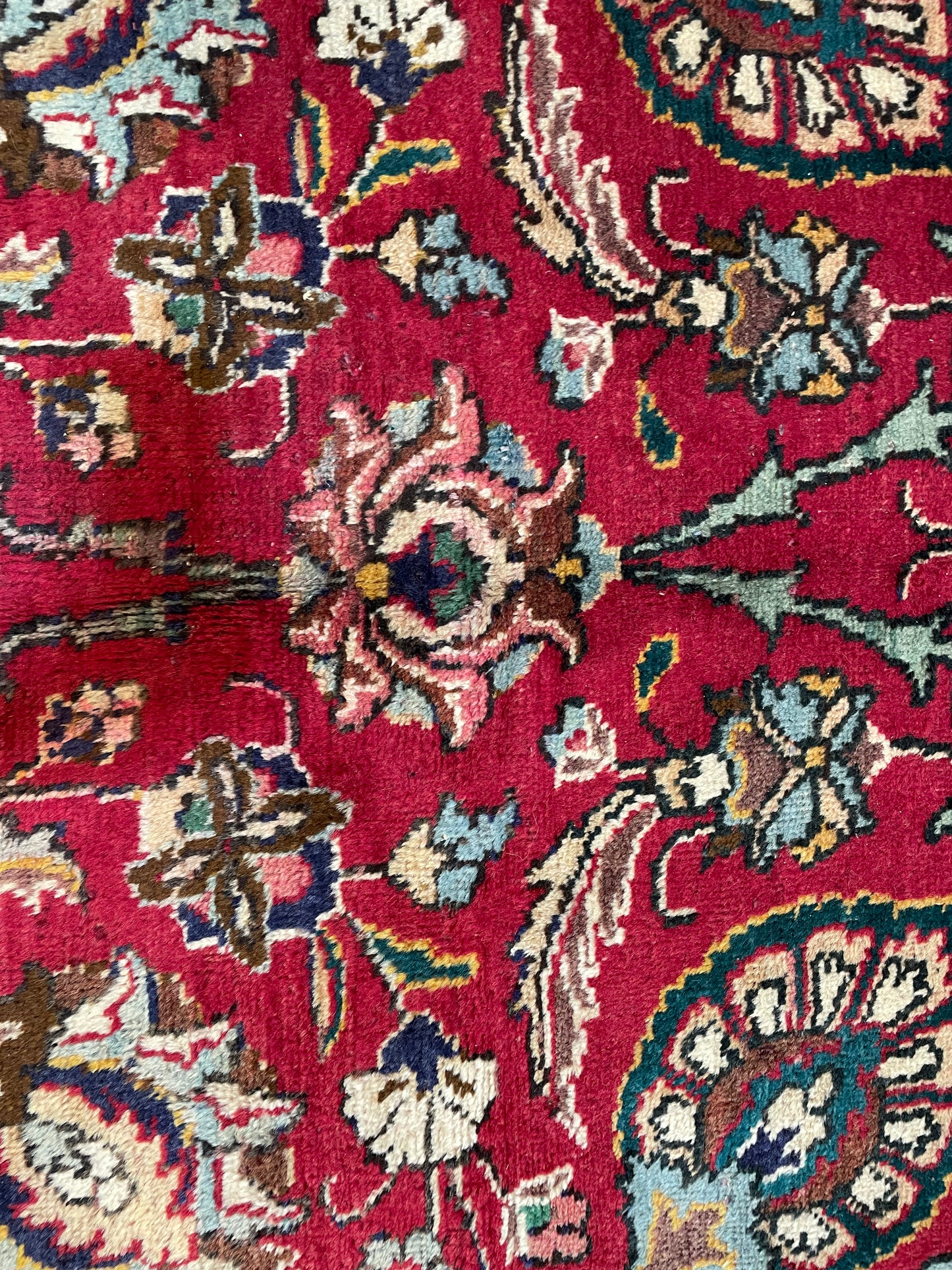 Hand-Knotted Wool Rug Tabriz 11'8" x 15'10"