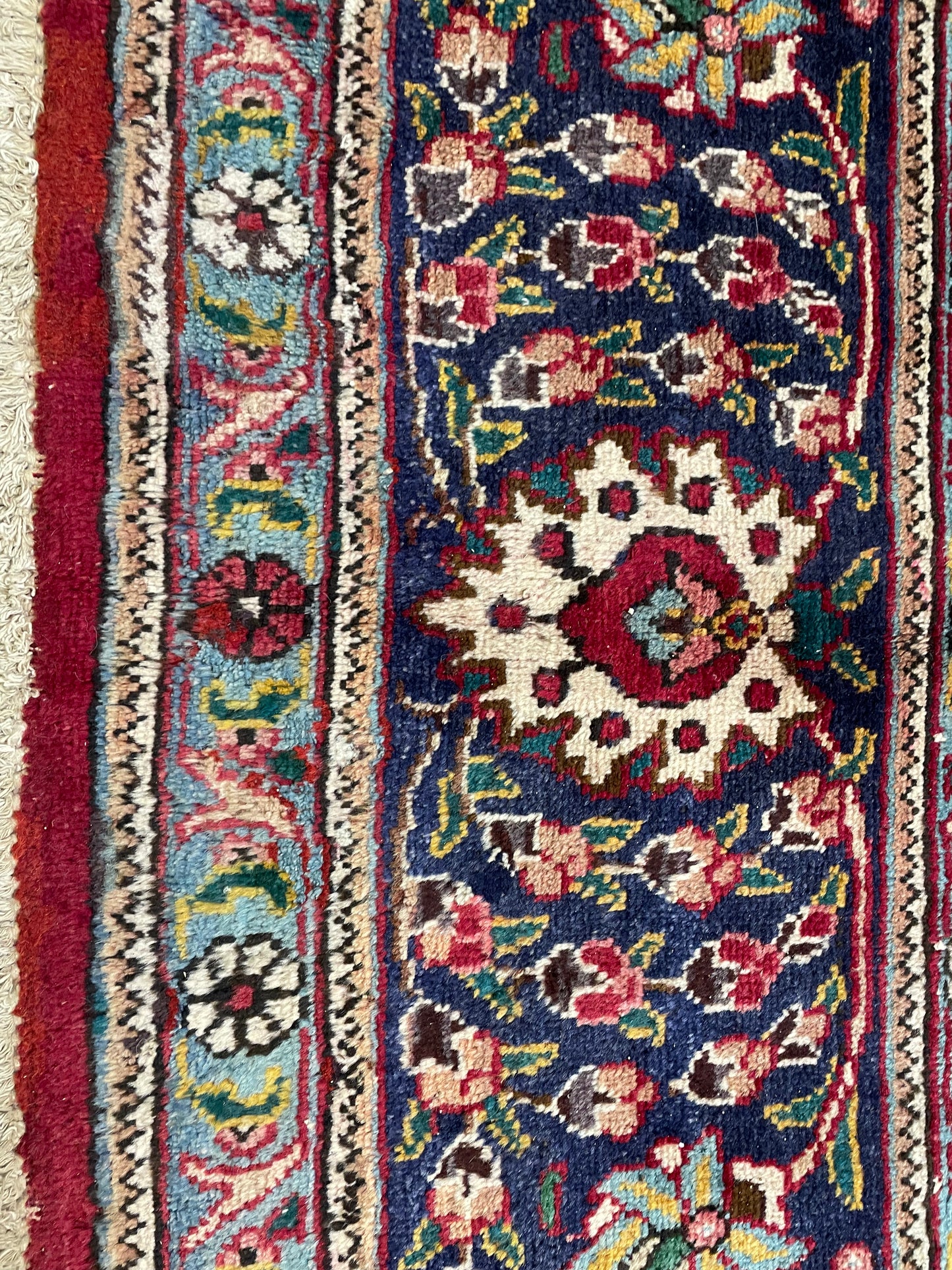 Hand-Knotted Wool Rug Tabriz 11'8" x 15'10"