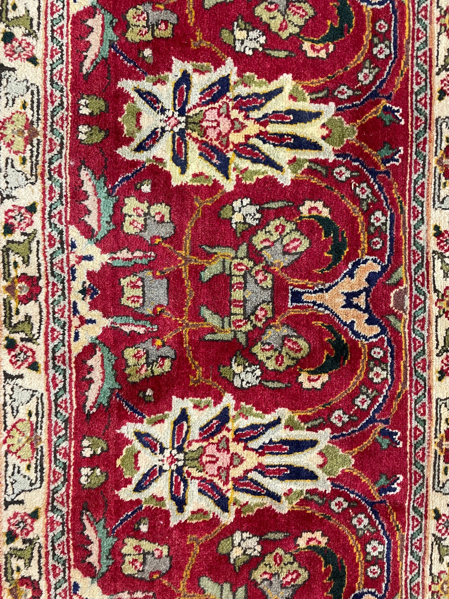 Hand-Knotted Wool Rug Tabriz 11'8" x 17'7"