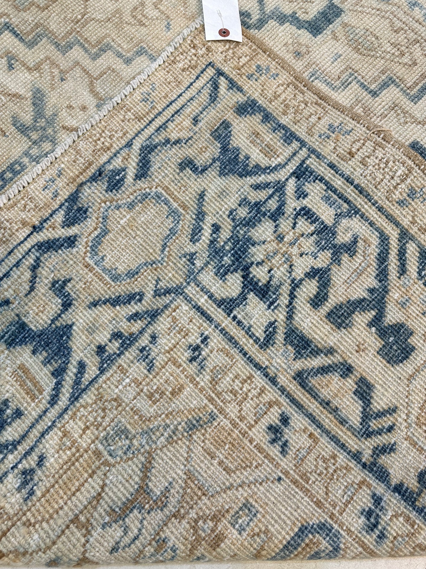 Antique Hand-Knotted Wool Rug Heriz 9'4" x 12'6"