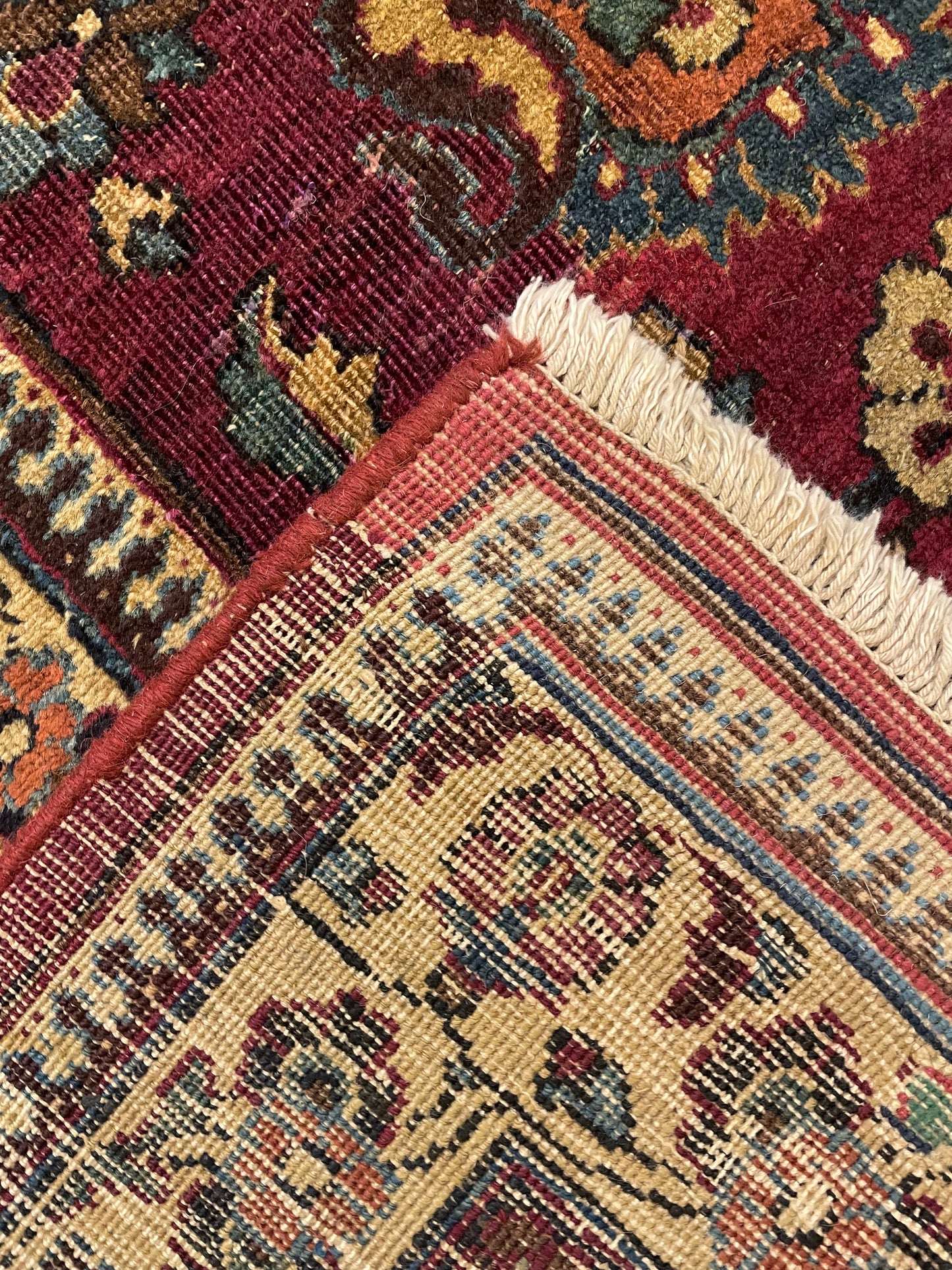 Hand-Knotted Wool Rug Mashad 10'4" x 15'10"