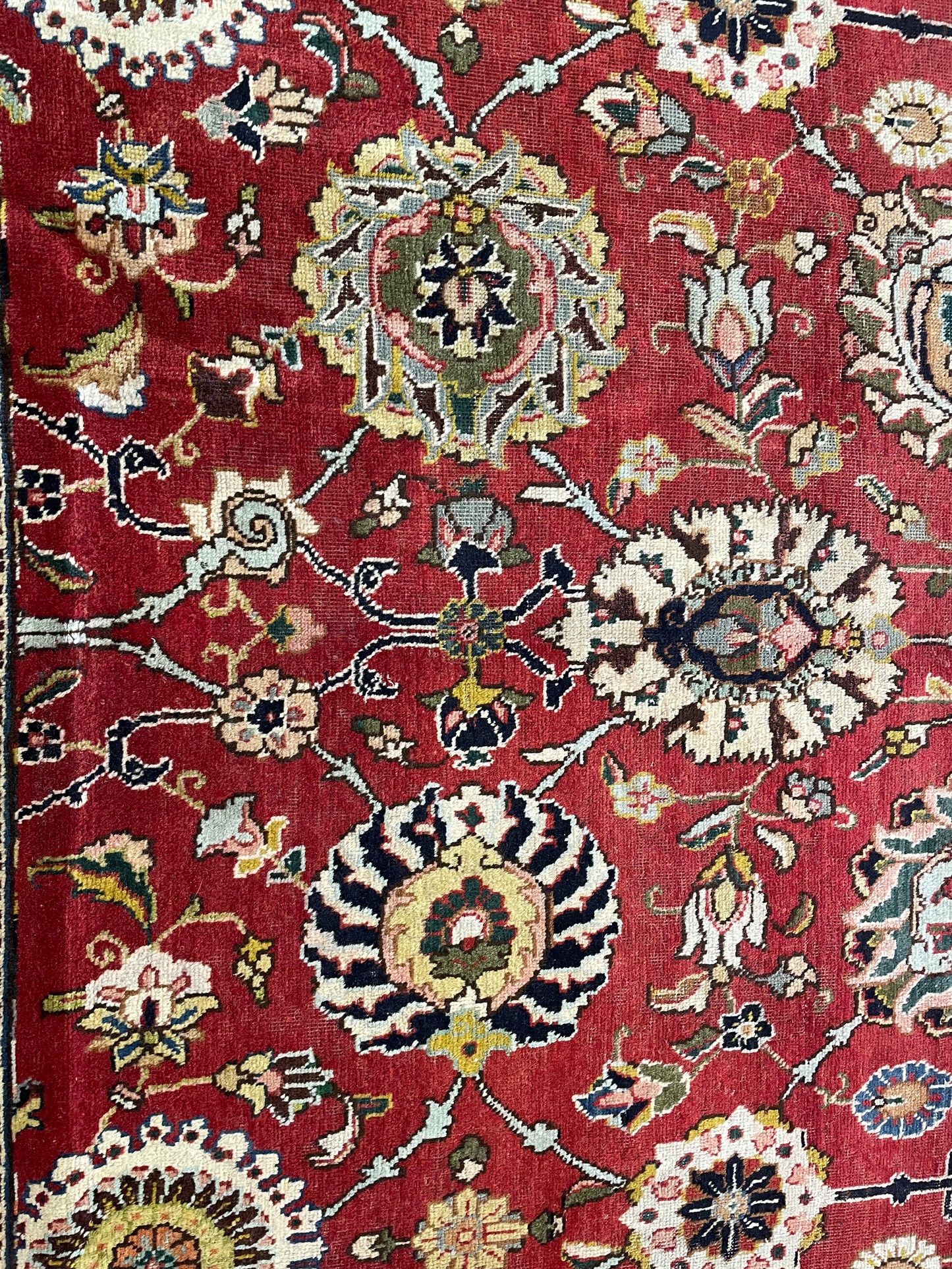 Hand-Knotted Wool Rug Tabriz 10'8" x 17'9"