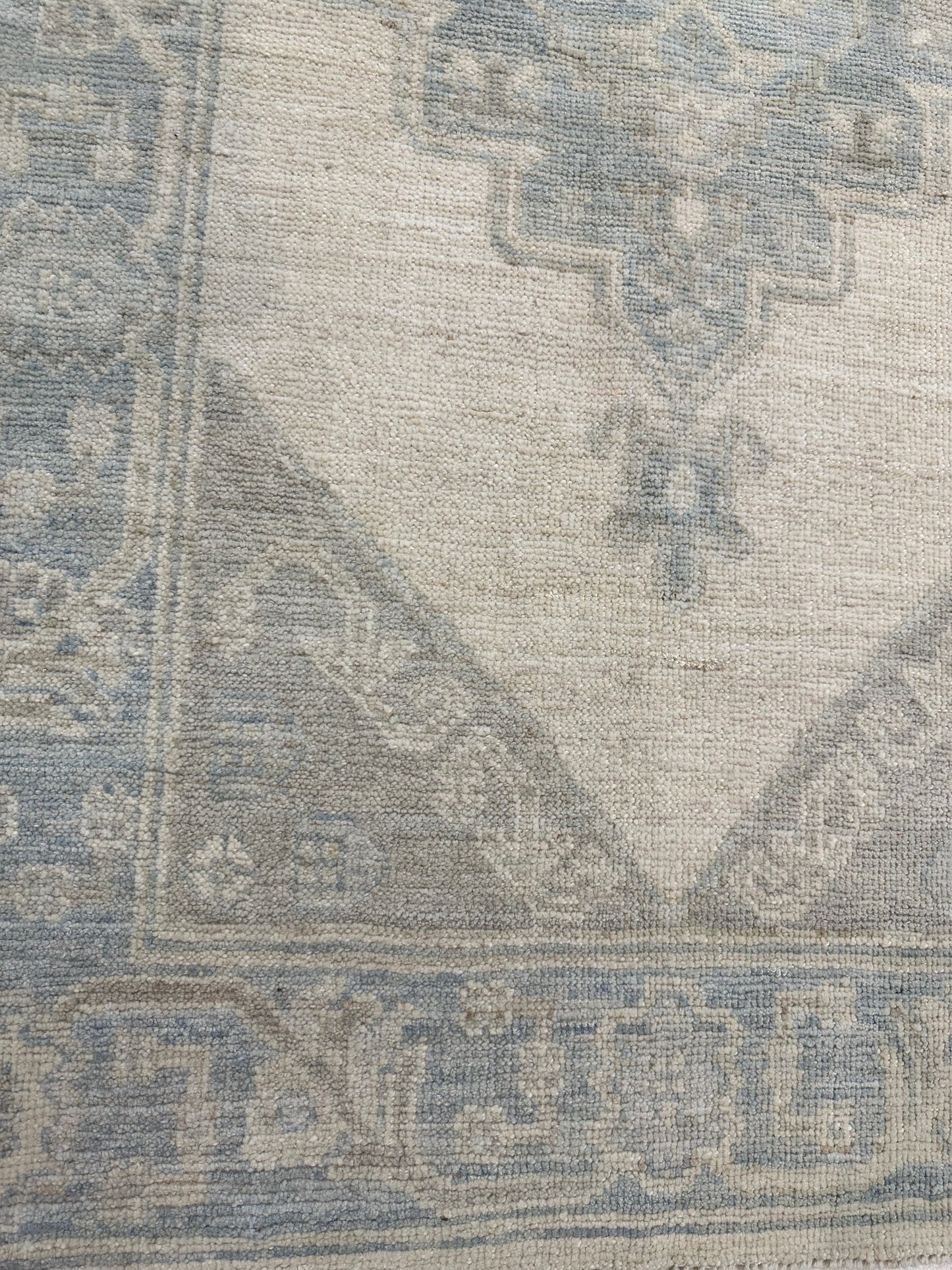 Hand-Knotted Wool Rug Turkish Oushak 3'1" x 5'6"