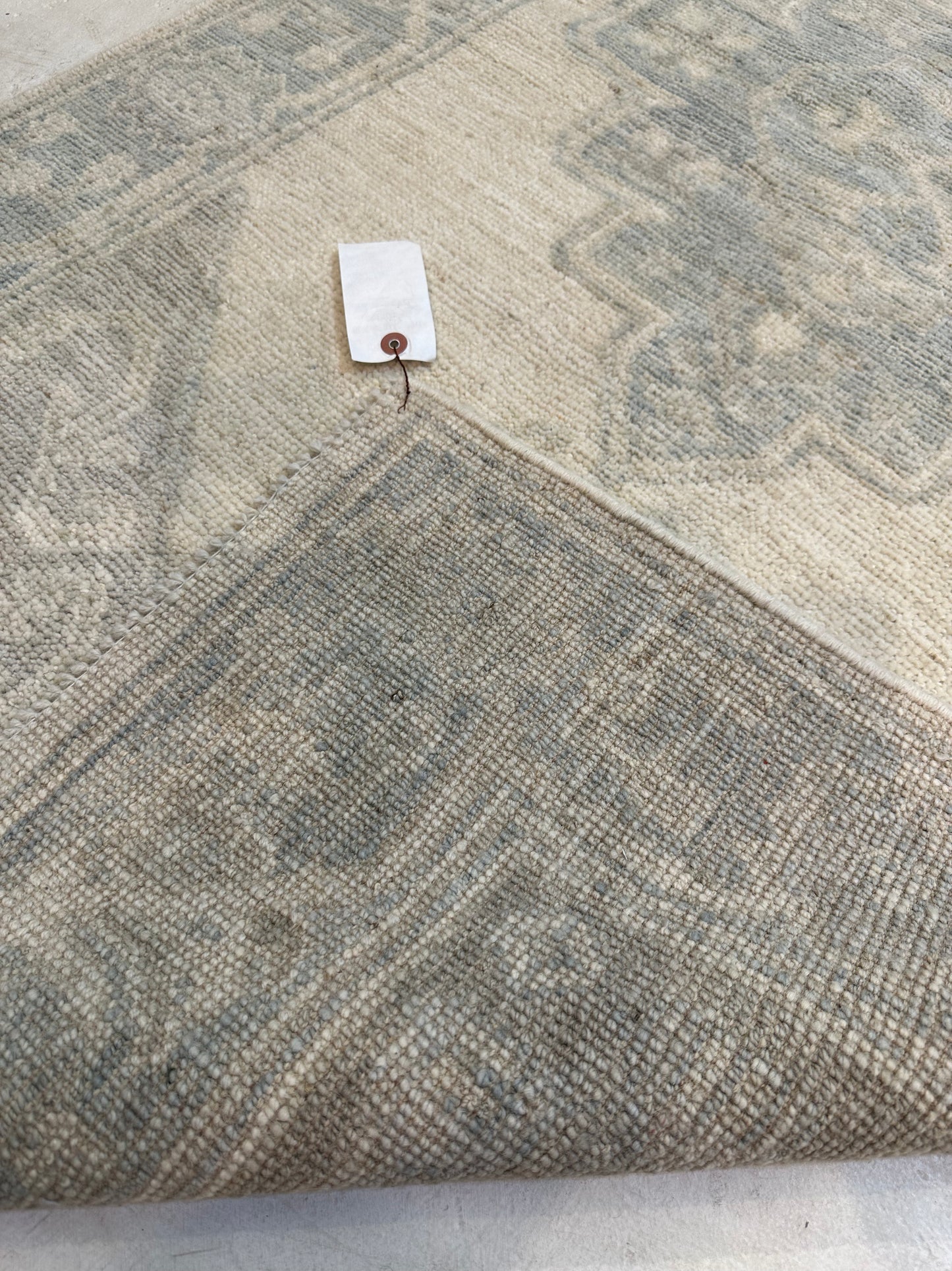 Hand-Knotted Wool Rug Turkish Oushak 3'1" x 5'6"