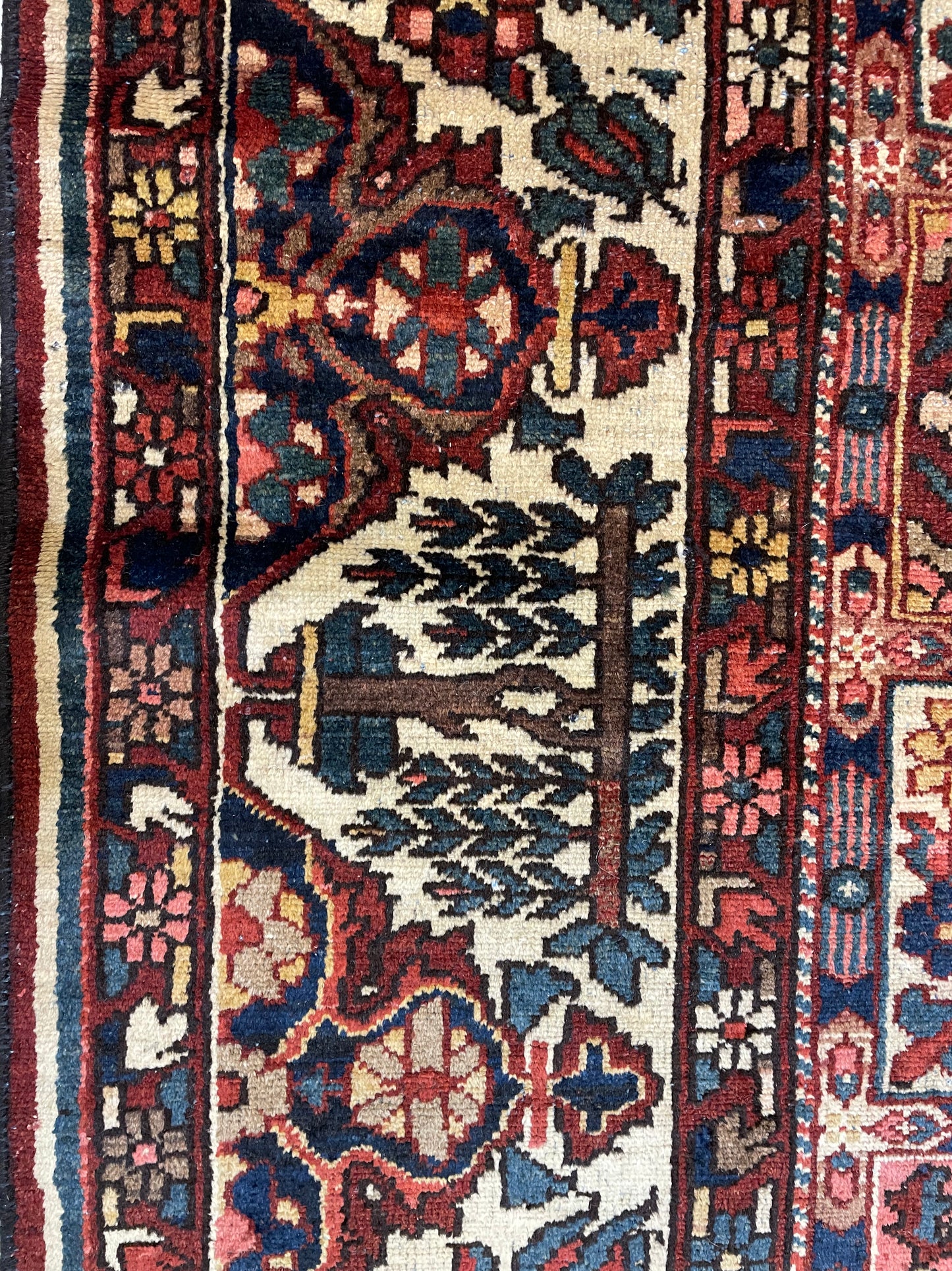Hand-Knotted Wool Rug Bakhtiari Garden of Eden 10'4" x 13'