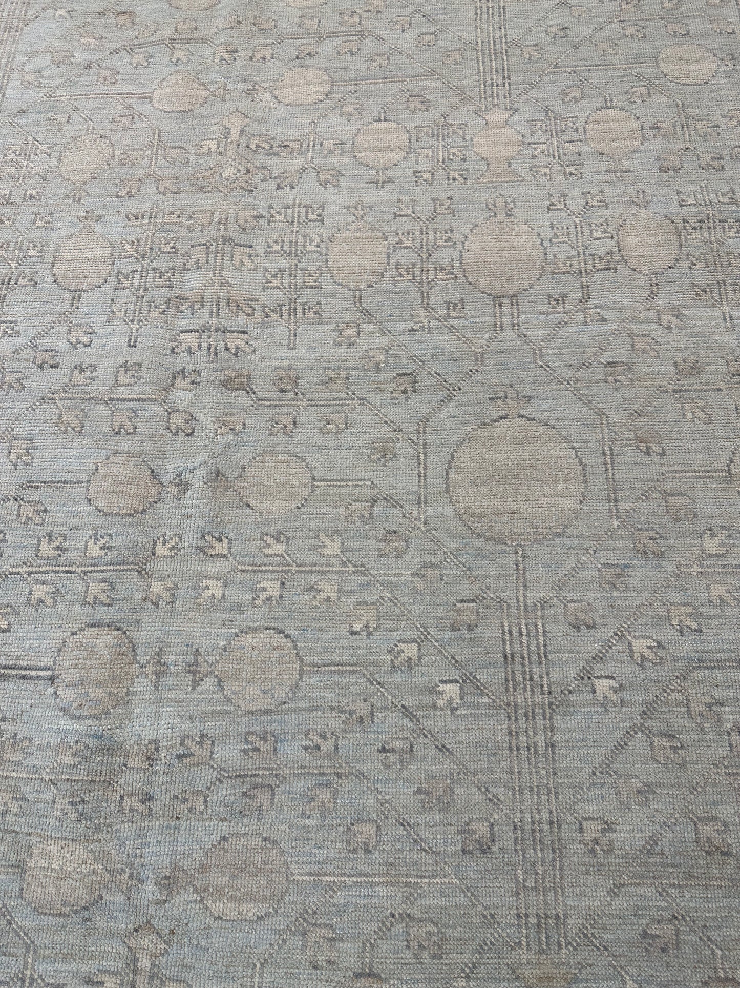 Hand-Knotted Wool Rug Turkish Oushak 8' x 10'