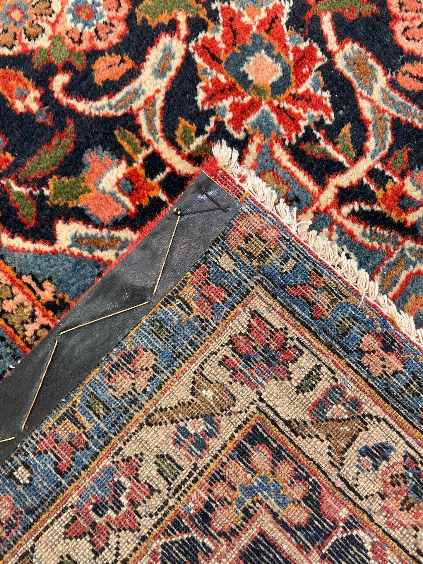 Hand-Knotted Wool Rug Kashan 10' x 13'10"