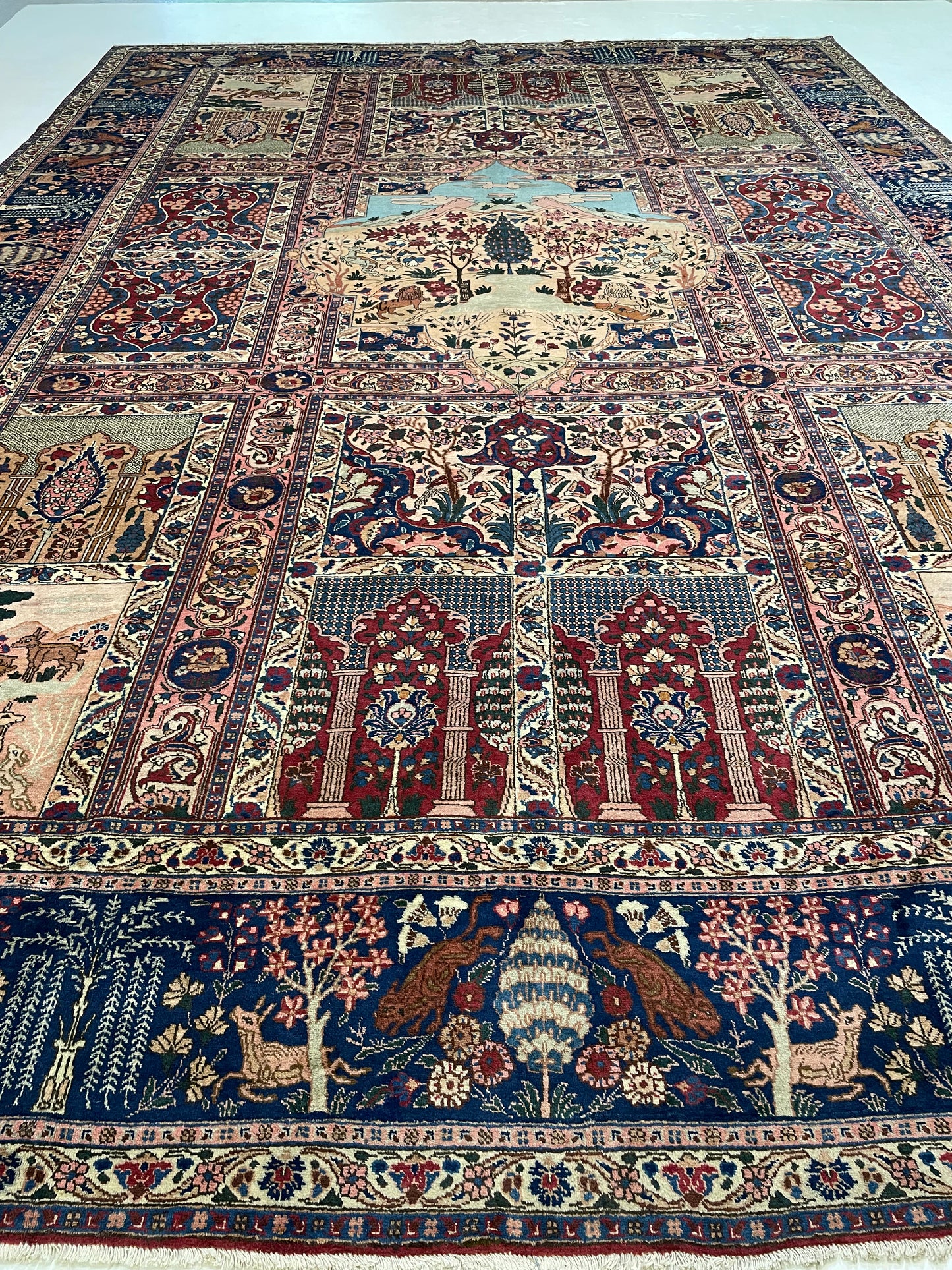 Hand-Knotted Wool Rug Tabriz Khoy 11'4" x 16'