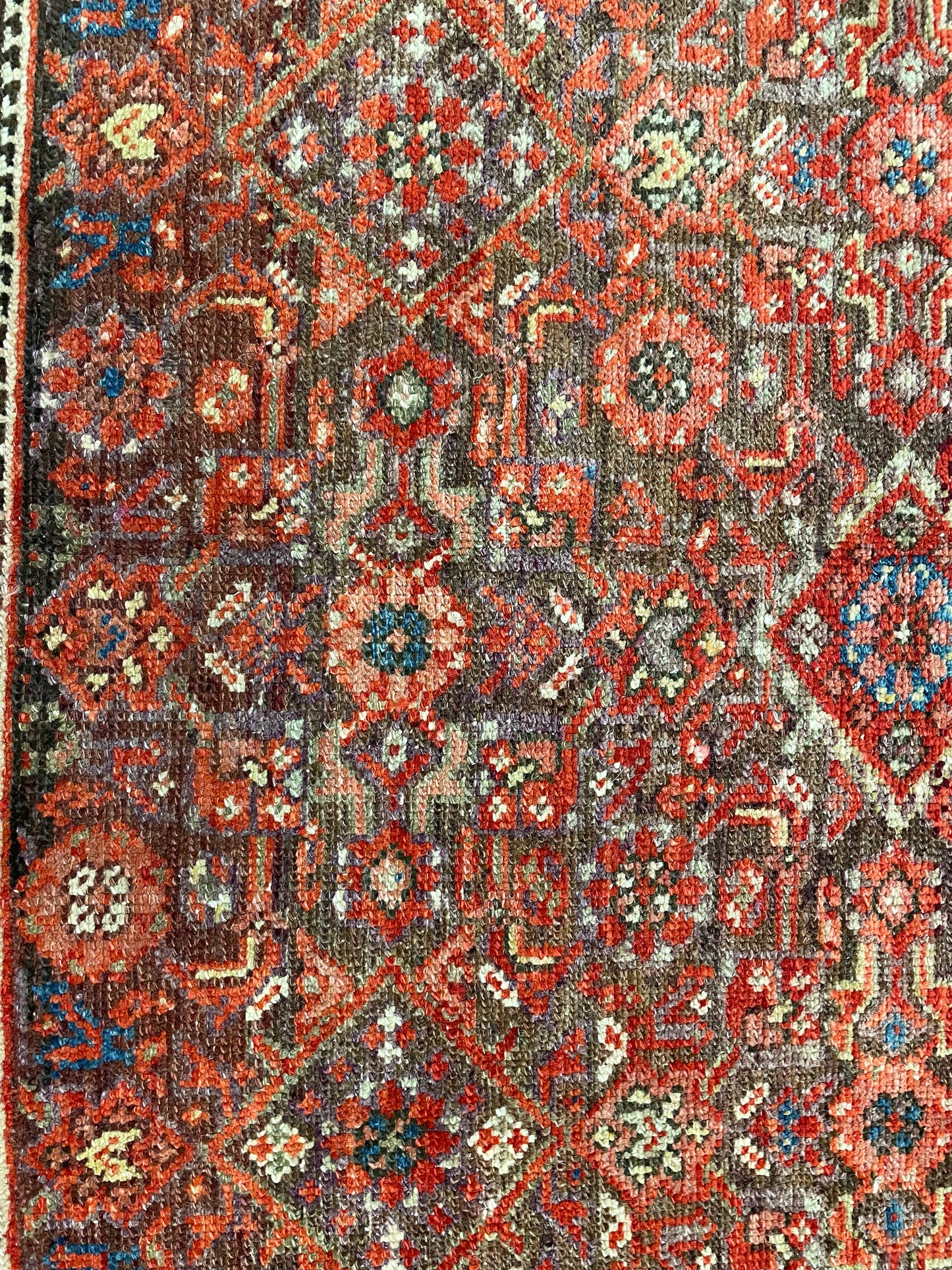 Antique Hand-Knotted Wool Rug Malayer 10'1" x 16'5"