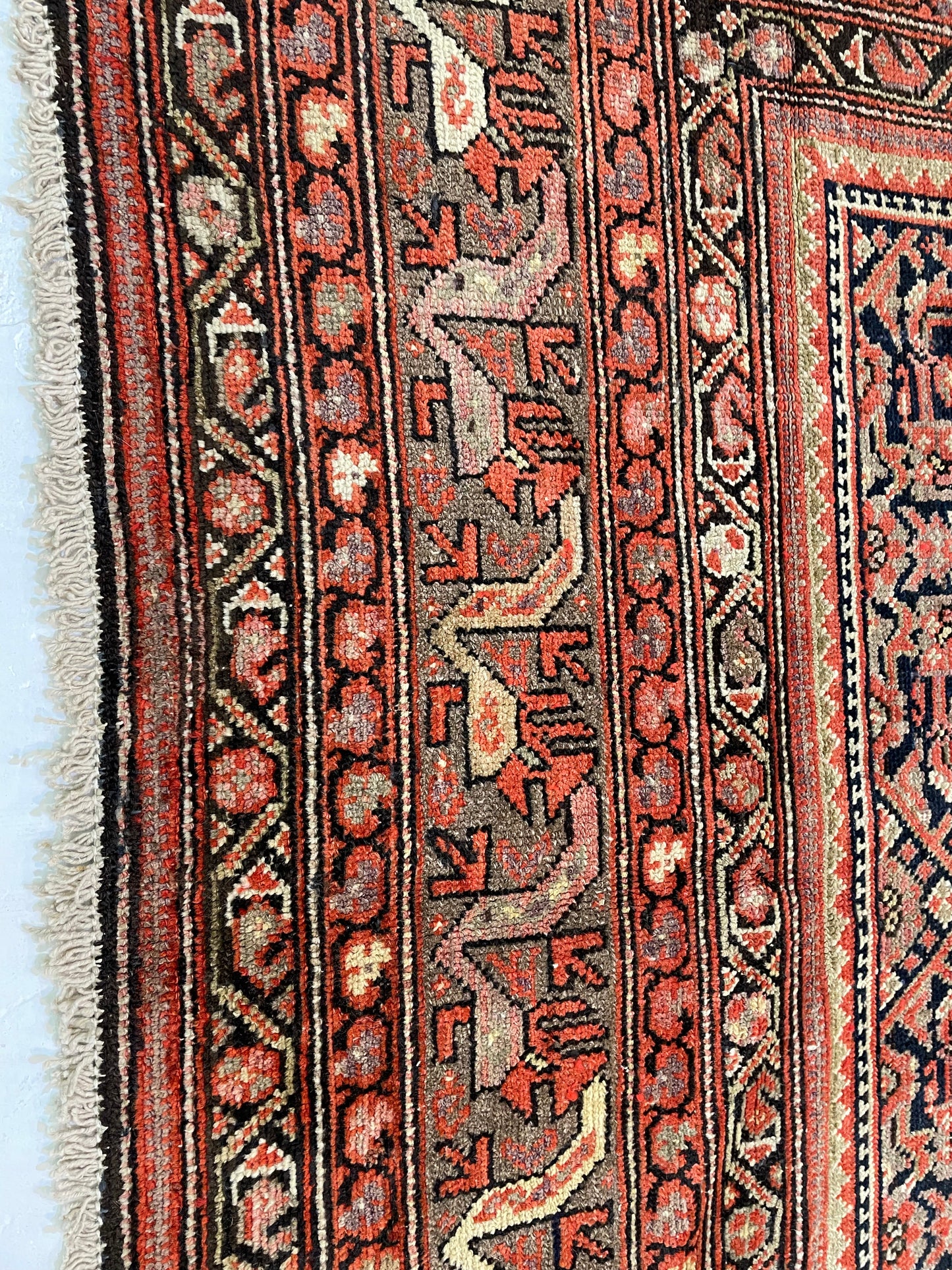 Antique Hand-Knotted Wool Rug Malayer 10'1" x 16'5"