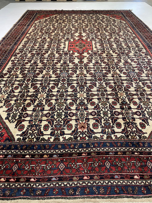 Hand-Knotted Wool Rug Bibikabad 11'2" x 17'8"