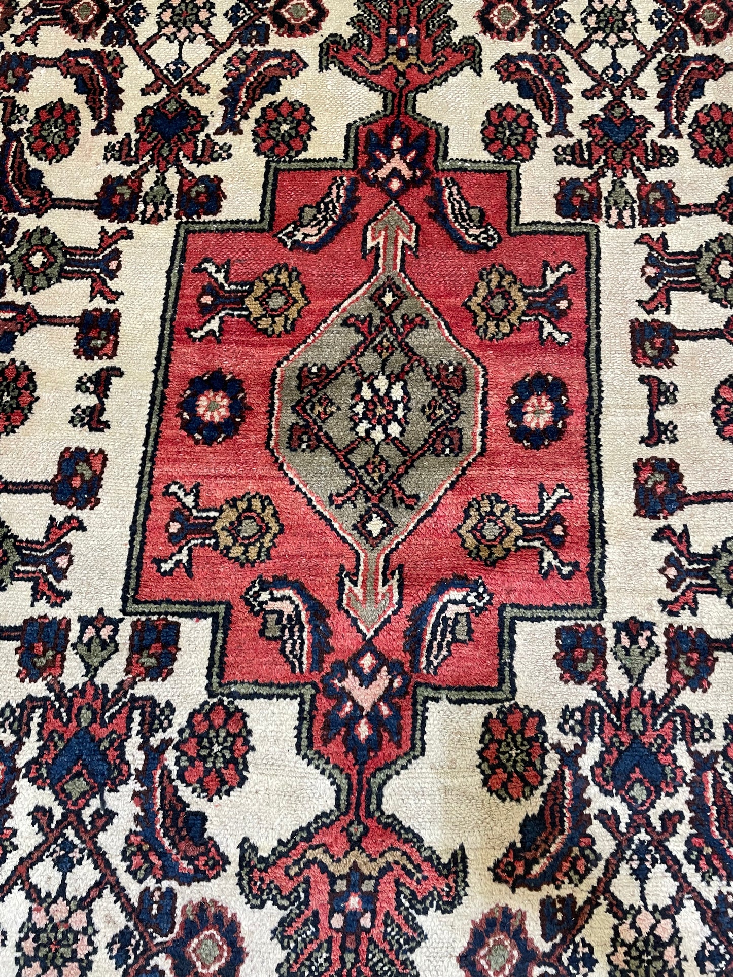 Hand-Knotted Wool Rug Bibikabad 11'2" x 17'8"