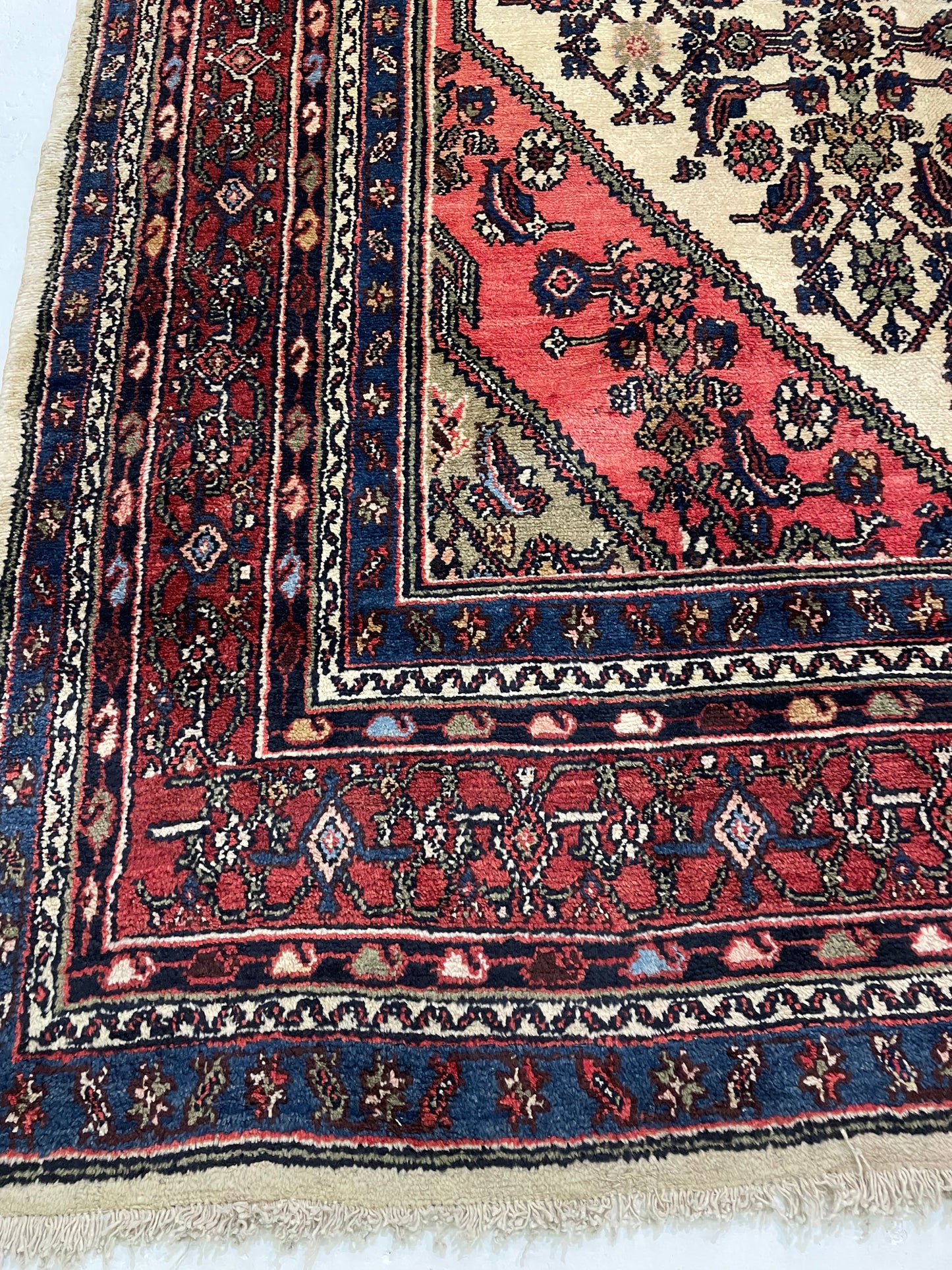 Hand-Knotted Wool Rug Bibikabad 11'2" x 17'8"