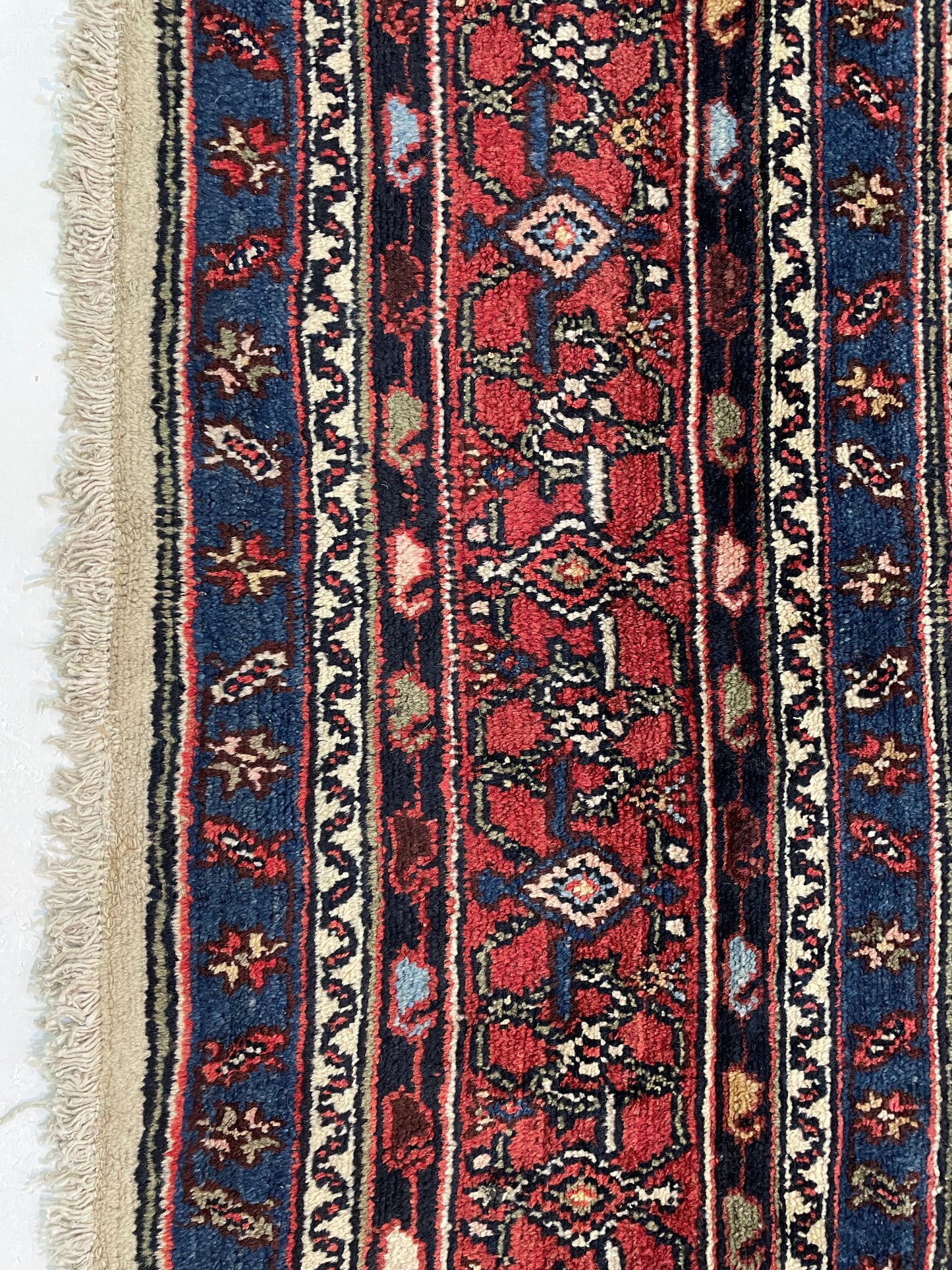 Hand-Knotted Wool Rug Bibikabad 11'2" x 17'8"