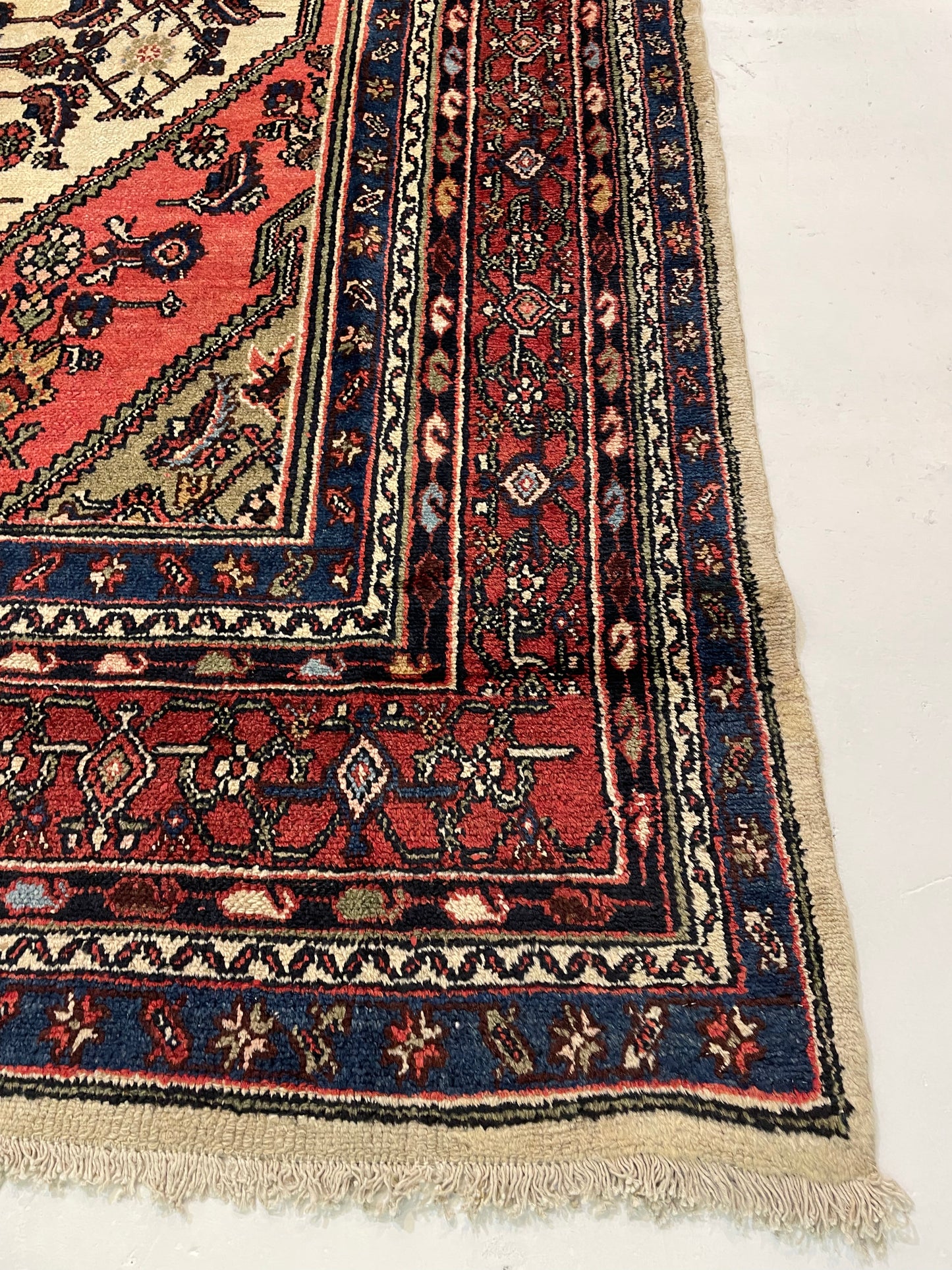 Hand-Knotted Wool Rug Bibikabad 11'2" x 17'8"