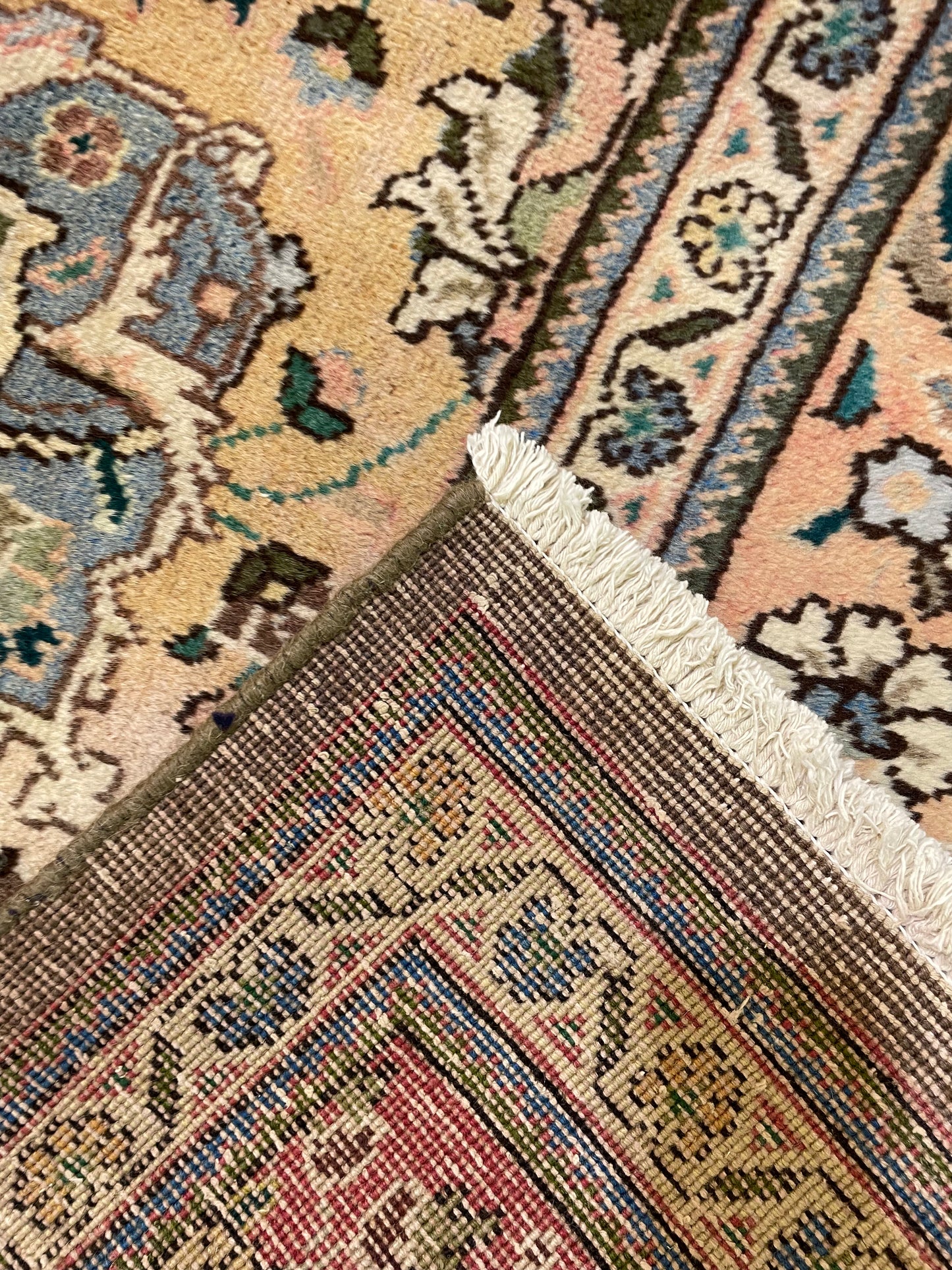 Hand-Knotted Wool Rug Tabriz 9'10" x 13'2"