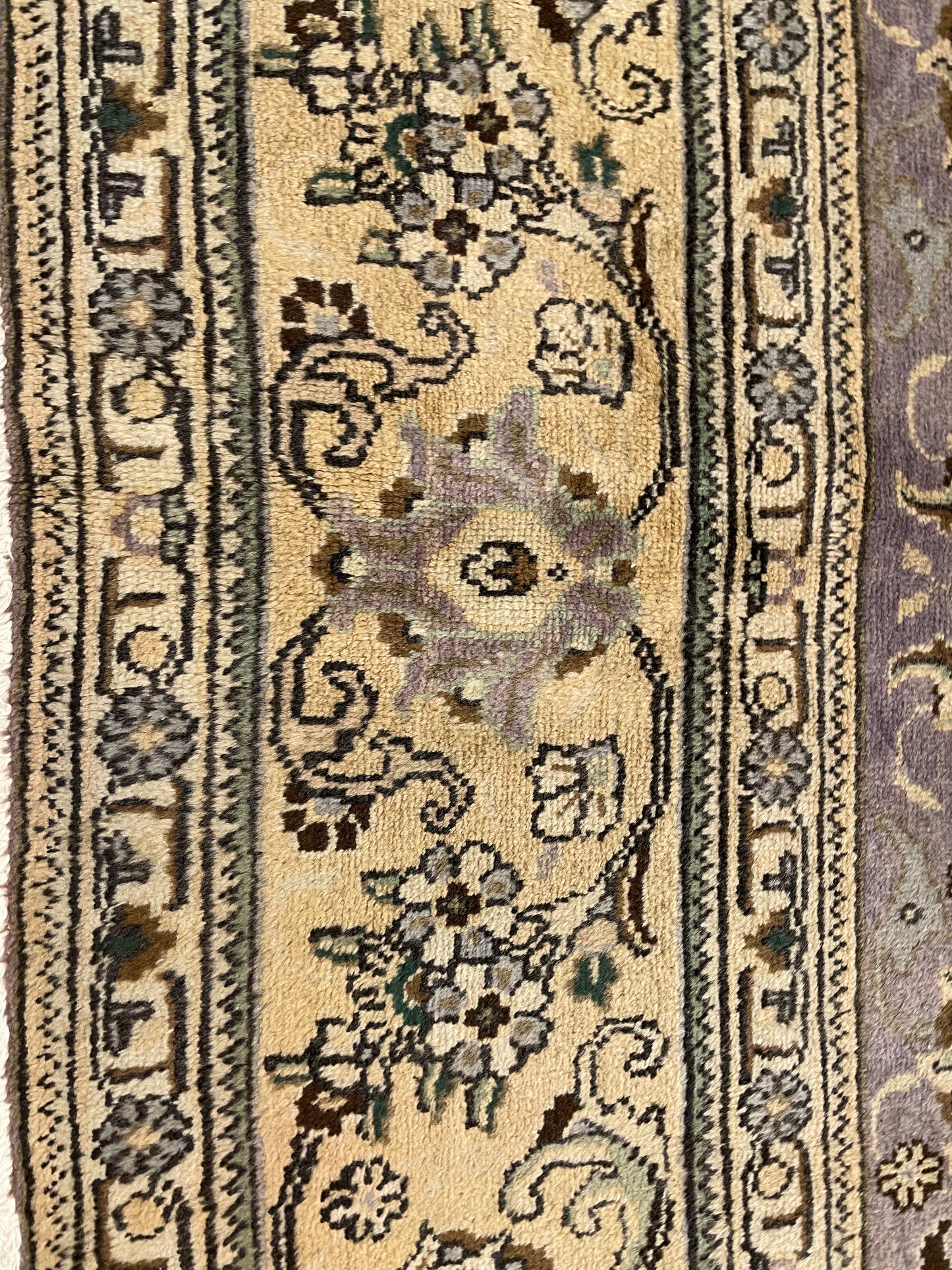 Hand-Knotted Wool Rug Tabriz 9'8" x 12'11"
