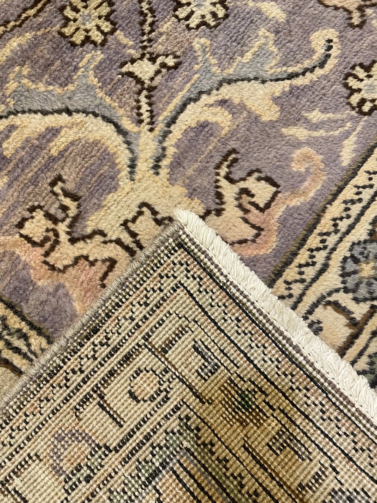 Hand-Knotted Wool Rug Tabriz 9'8" x 12'11"