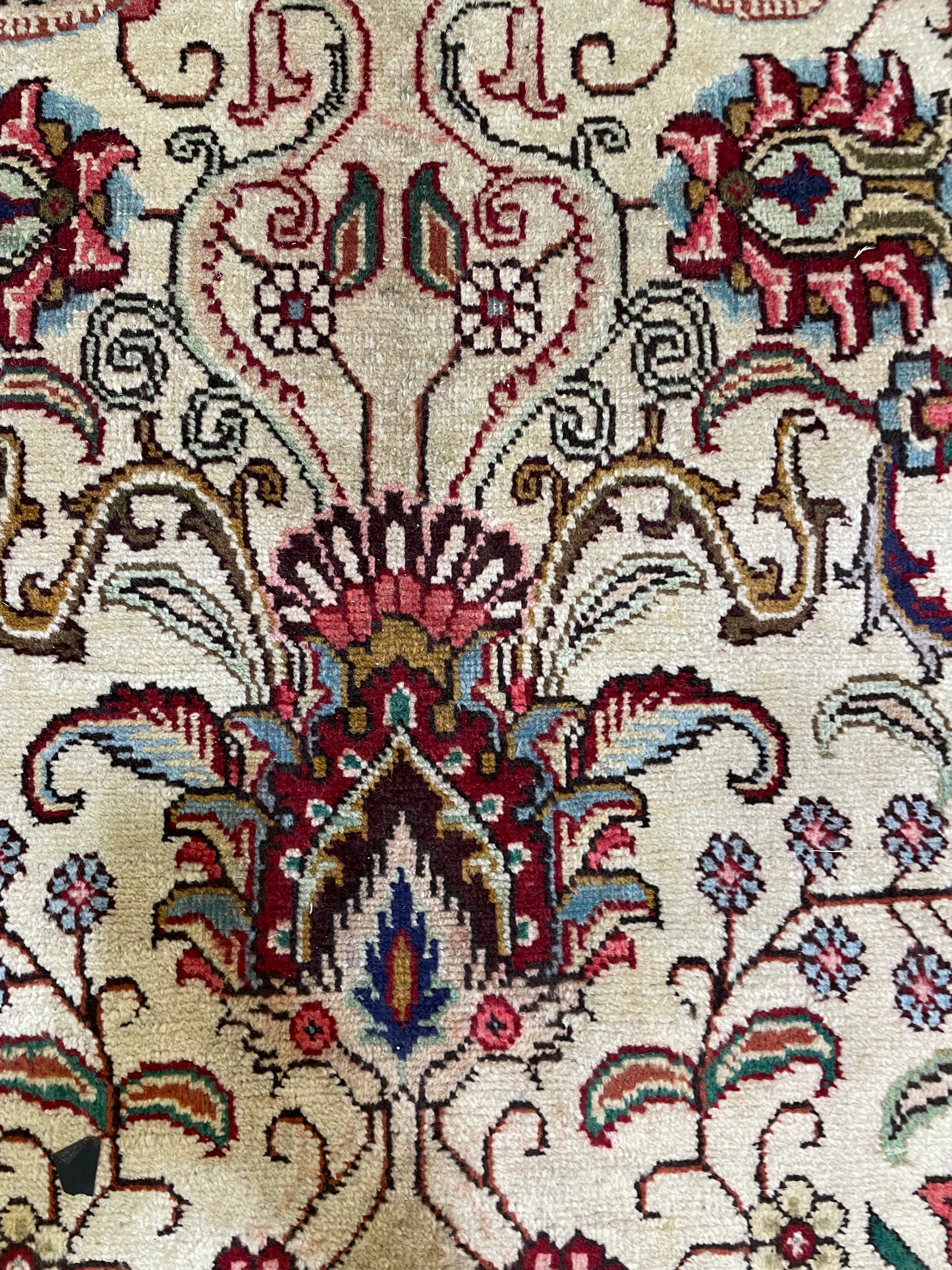 Hand-Knotted Wool Rug Tabriz 8'7" x 11'2"