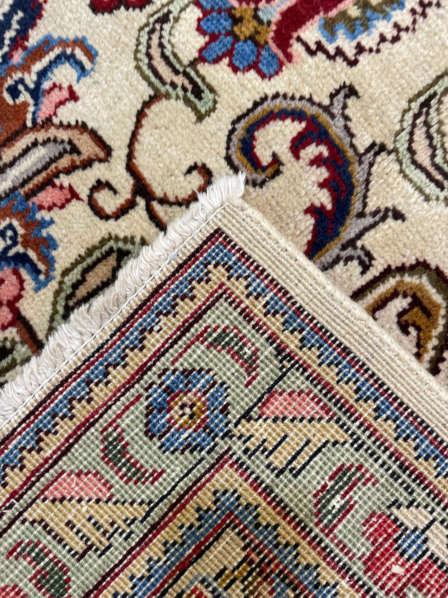 Hand-Knotted Wool Rug Tabriz 8'7" x 11'2"