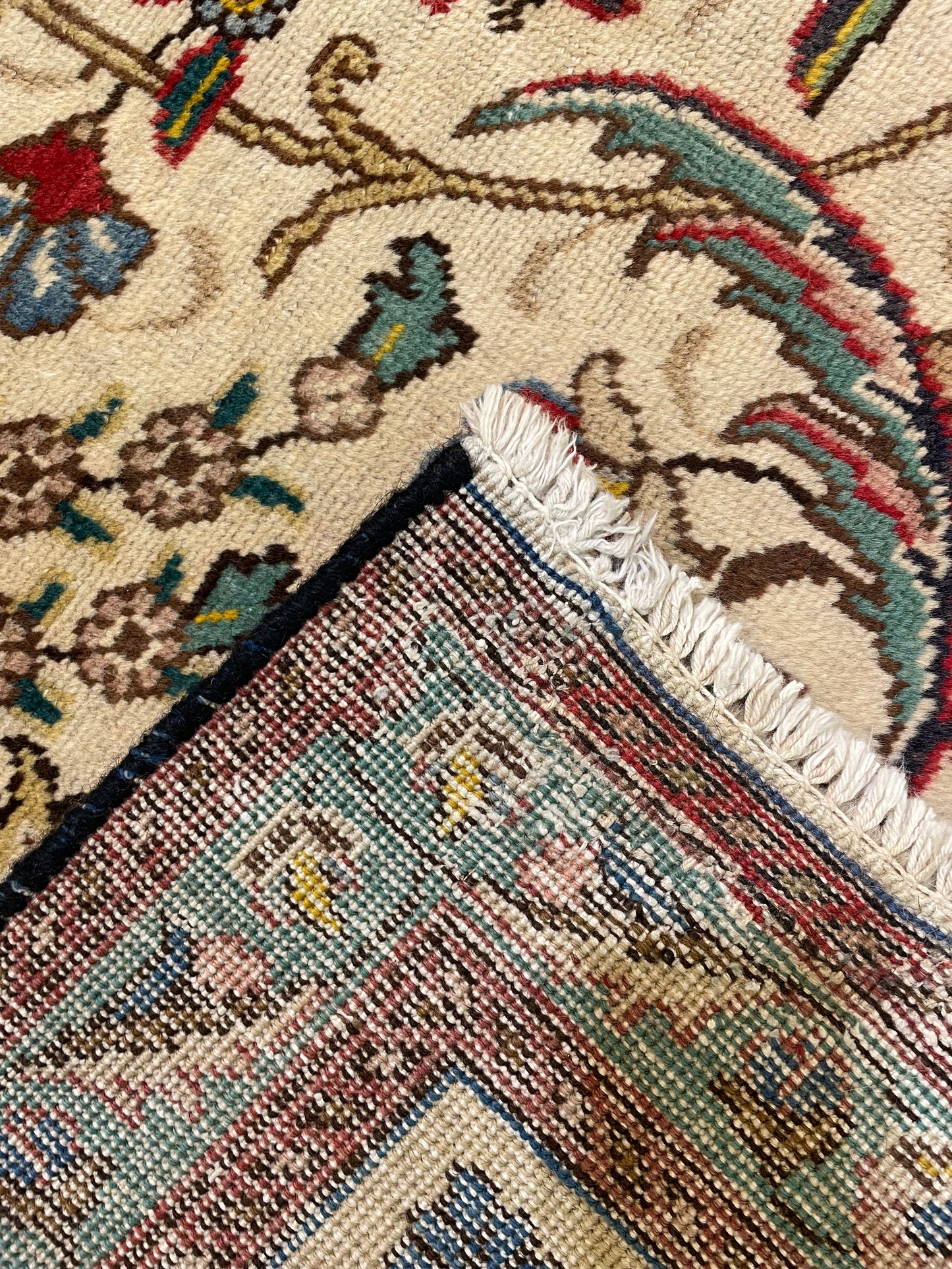 Hand-Knotted Wool Rug Tabriz 9'6" x 12'7"